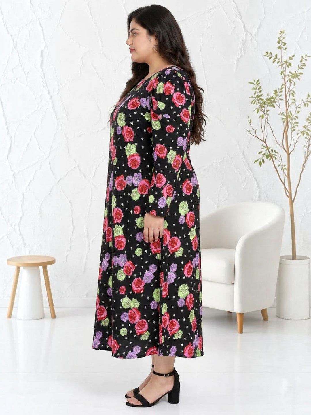 Plus Size Multicolor Dress