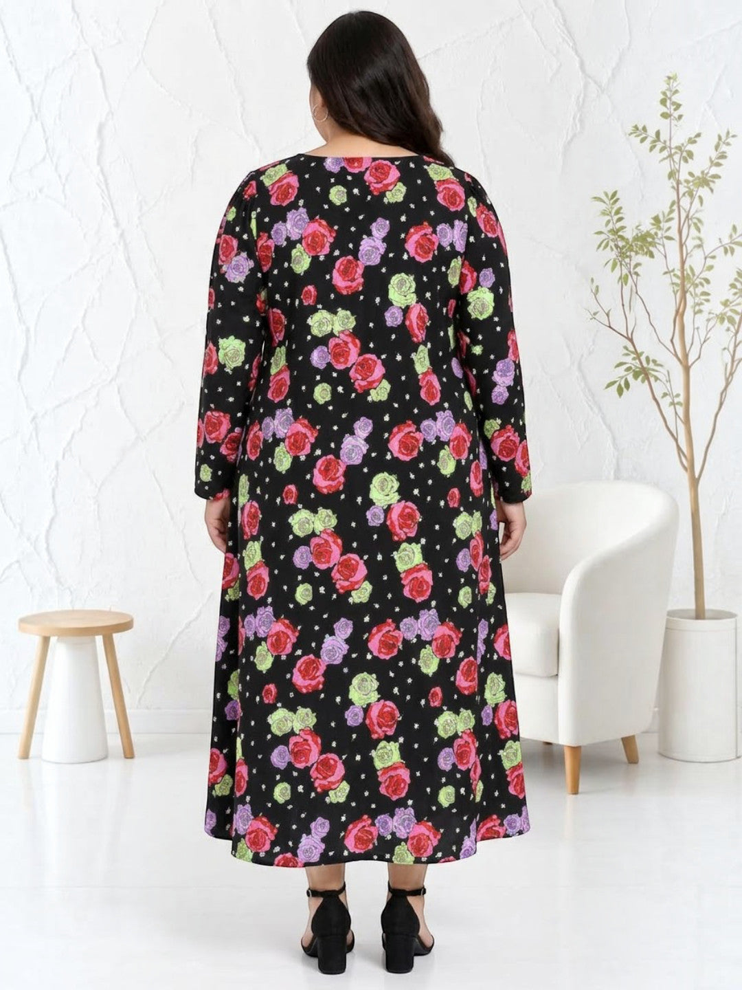 Plus Size Multicolor Dress