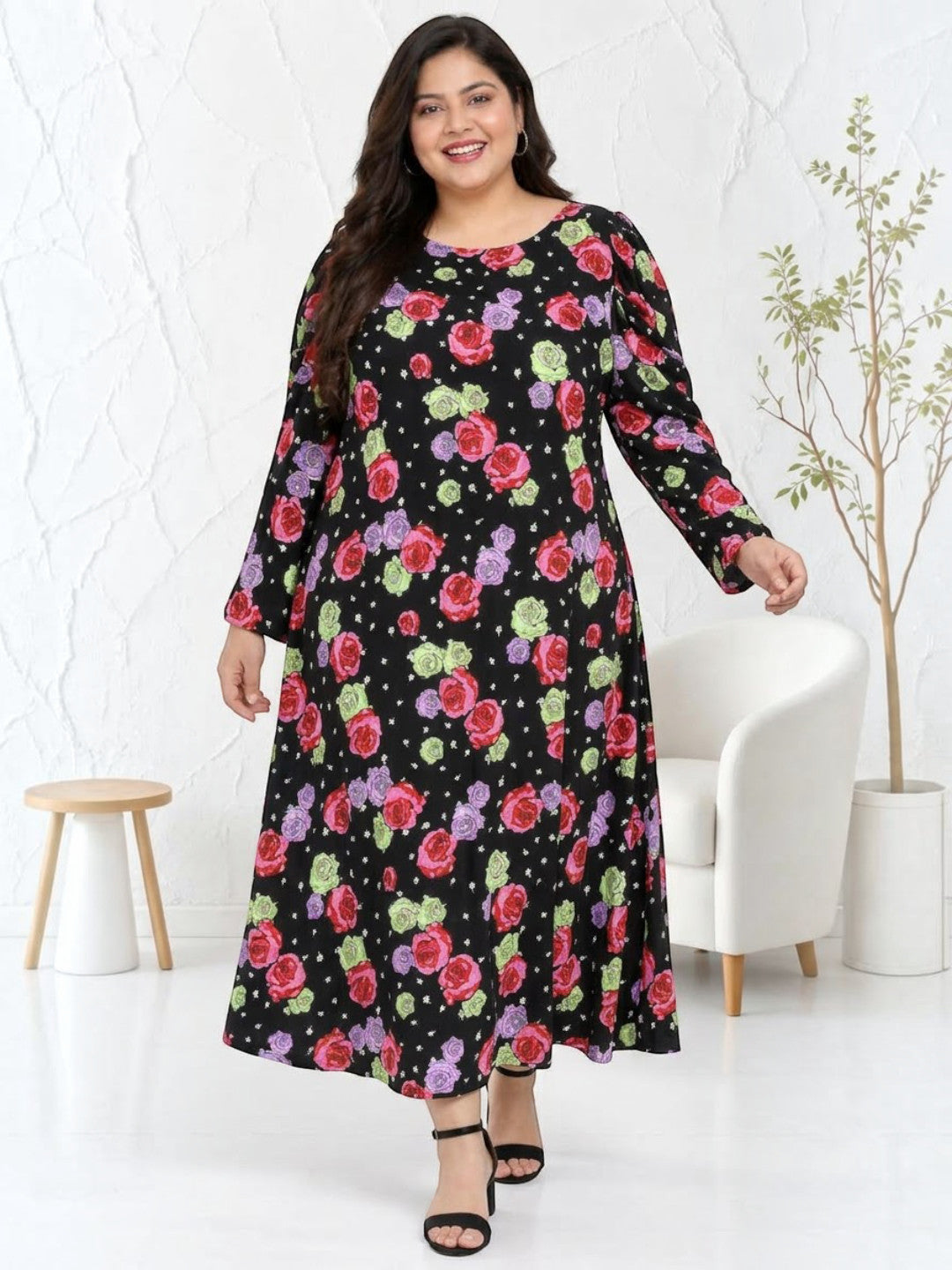 Plus Size Multicolor Dress