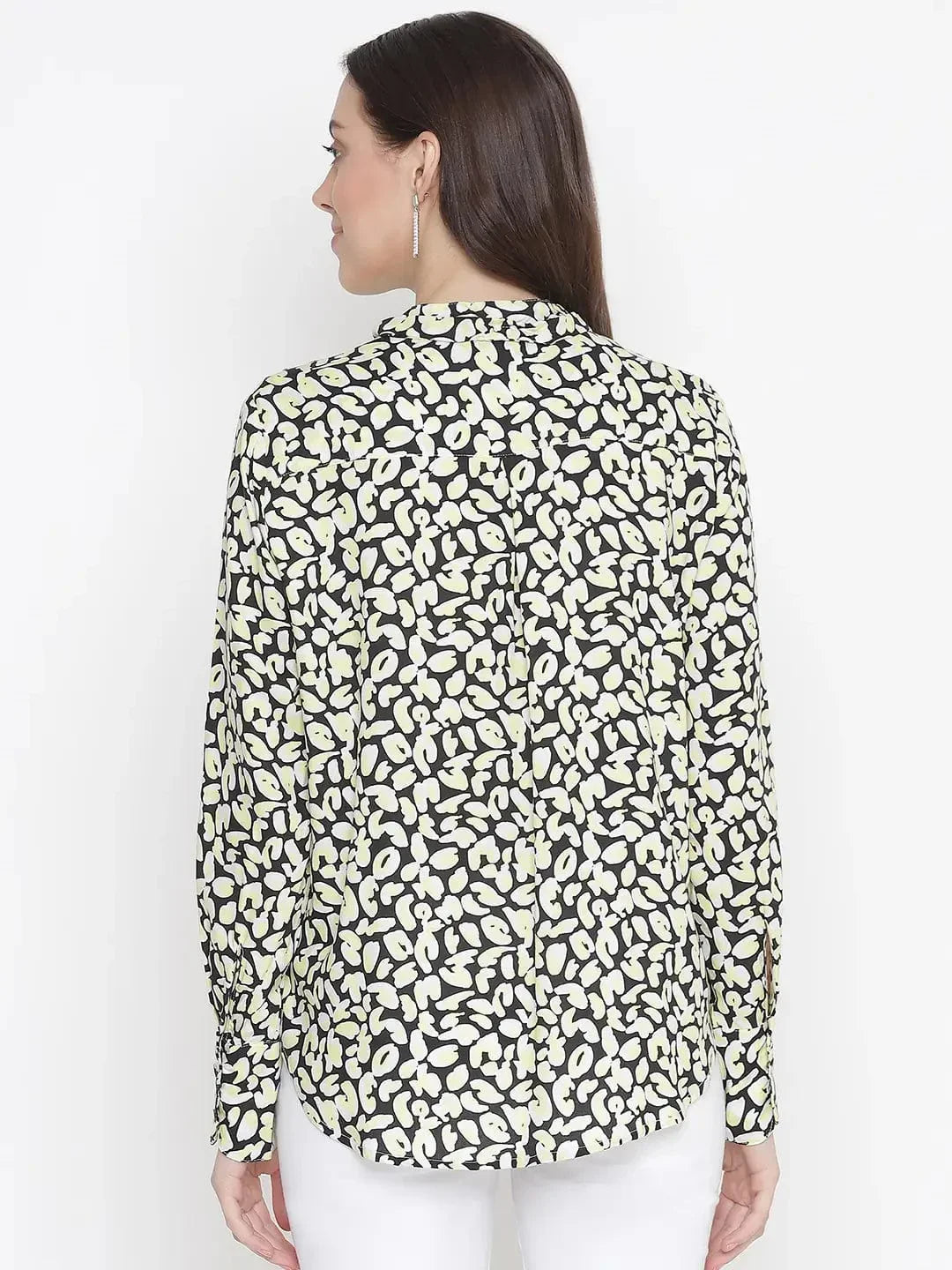 Flecked Floral Print Magical Tie- Knot Women Top - oxolloxo