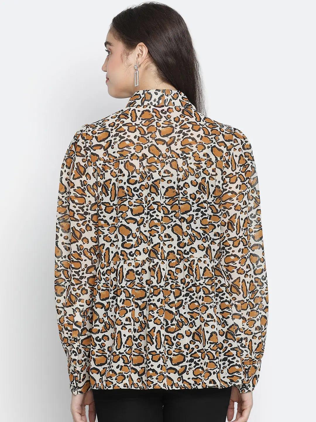 sulit-happy-brown-animal-print-women-shirt