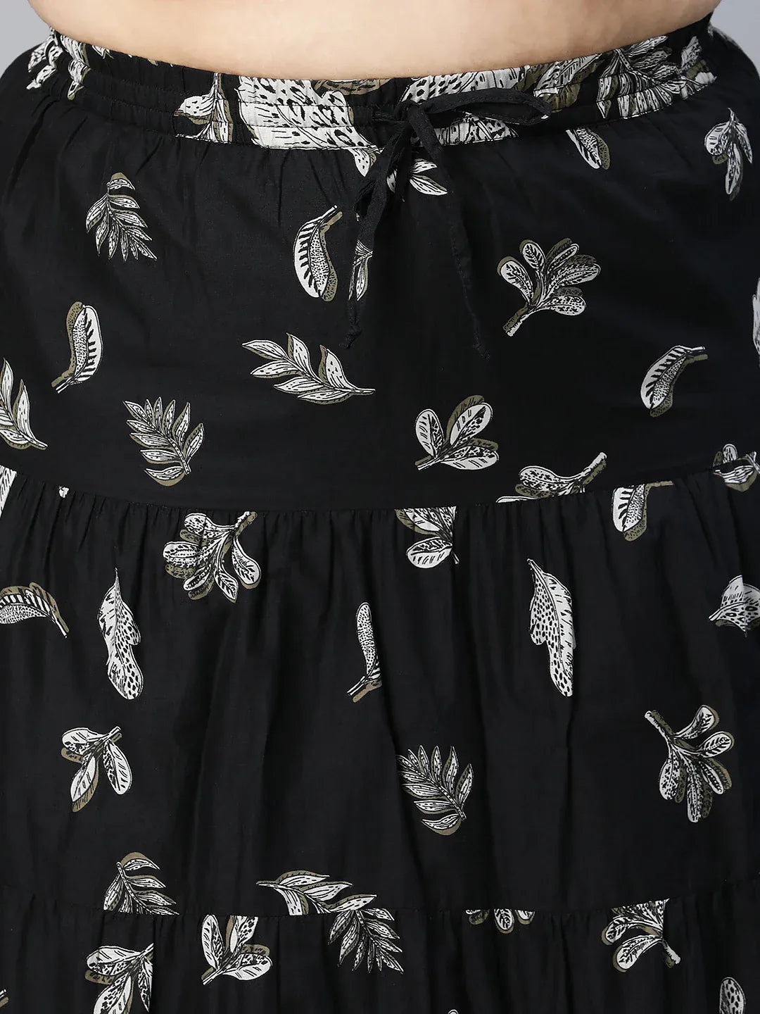 Women Plus Size Cotton Skirt