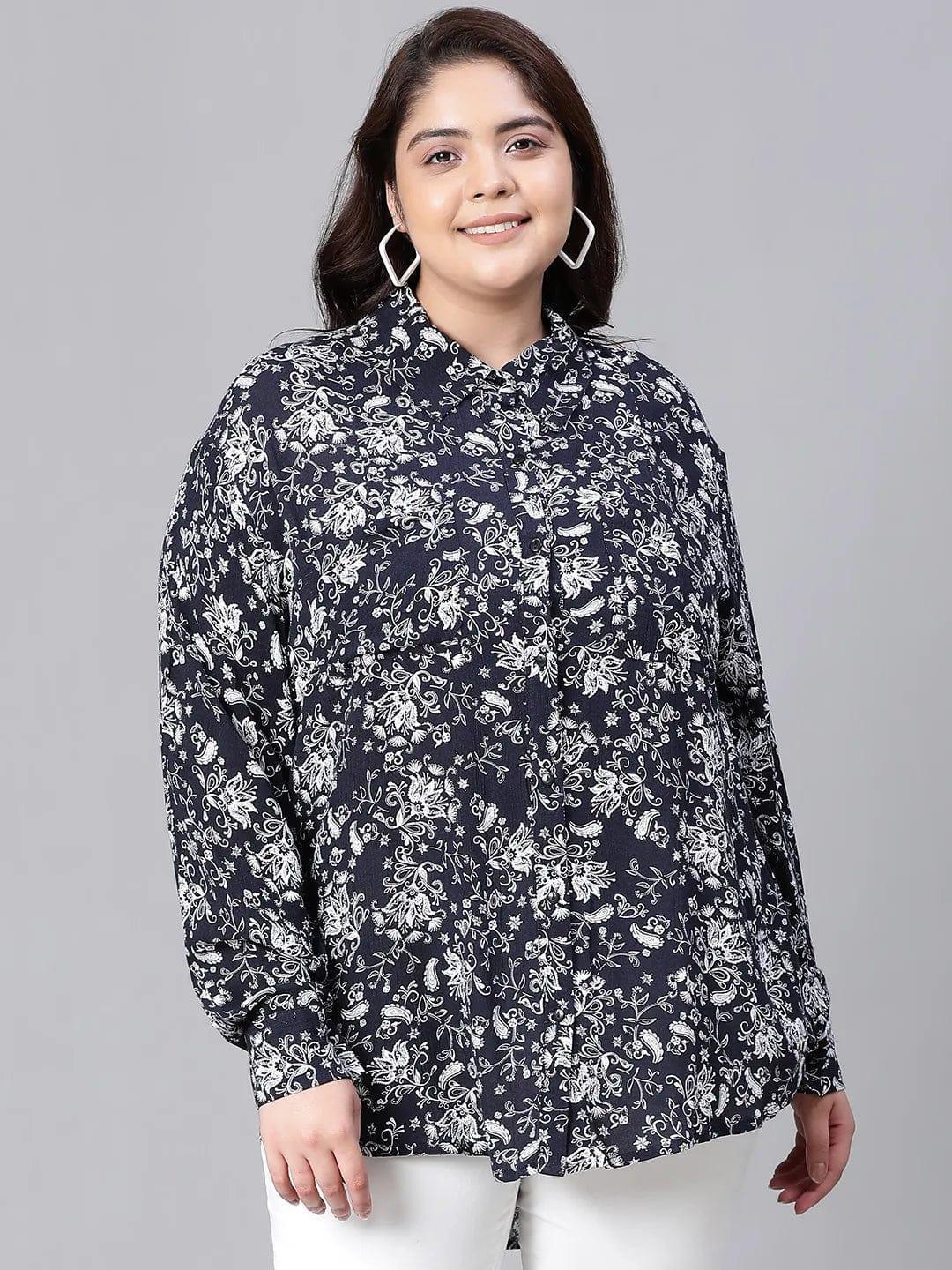 sheen-black-floral-print-plus-size-women-shirt