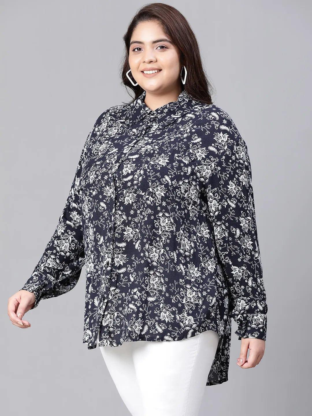 sheen-black-floral-print-plus-size-women-shirt