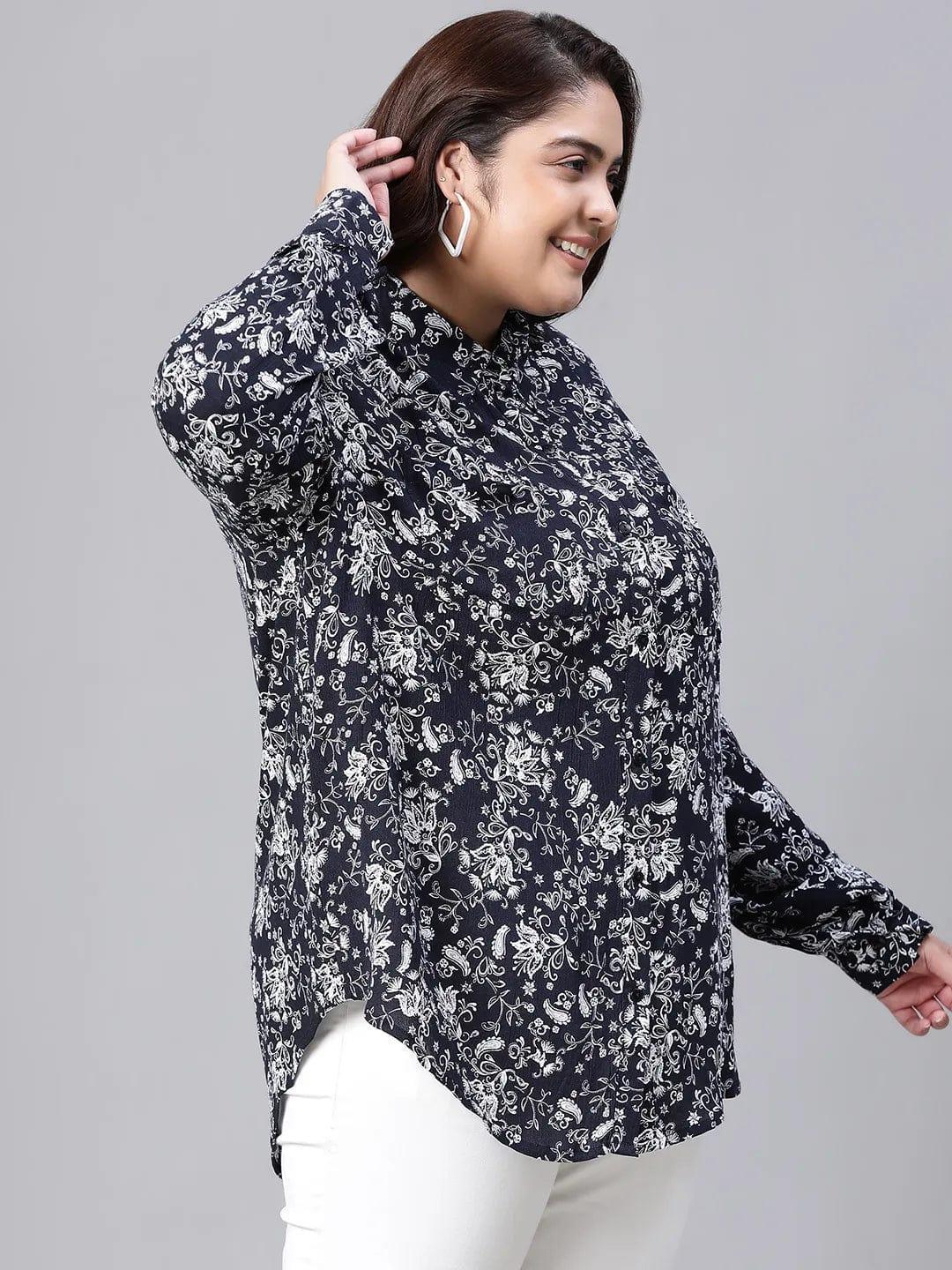 sheen-black-floral-print-plus-size-women-shirt