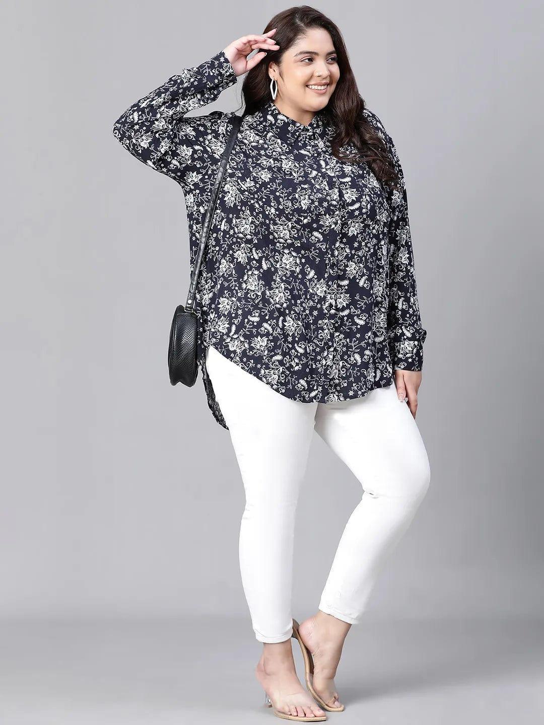 sheen-black-floral-print-plus-size-women-shirt