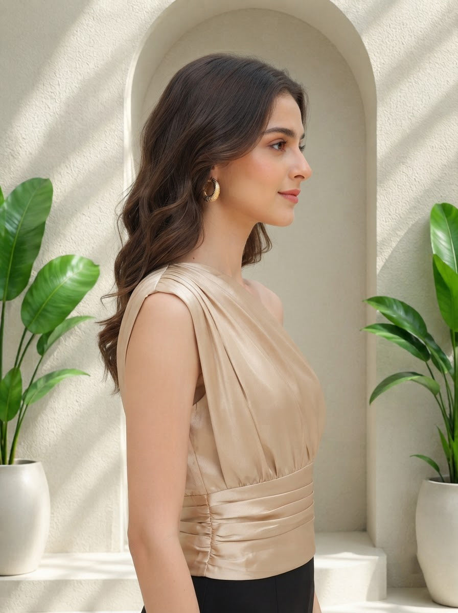 Women Beige Top