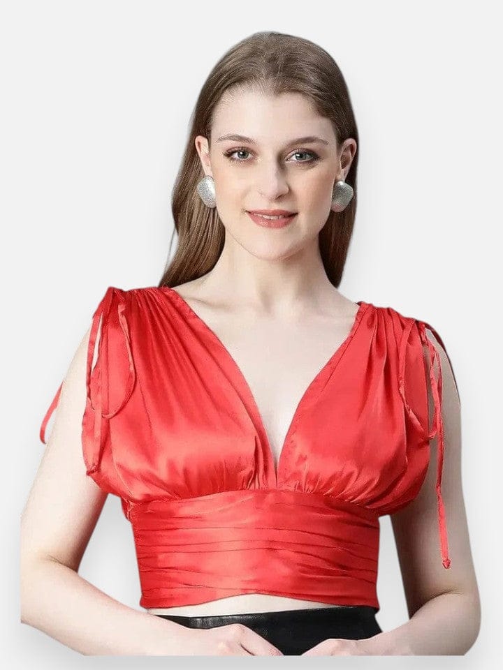 Women's Red Crop Top