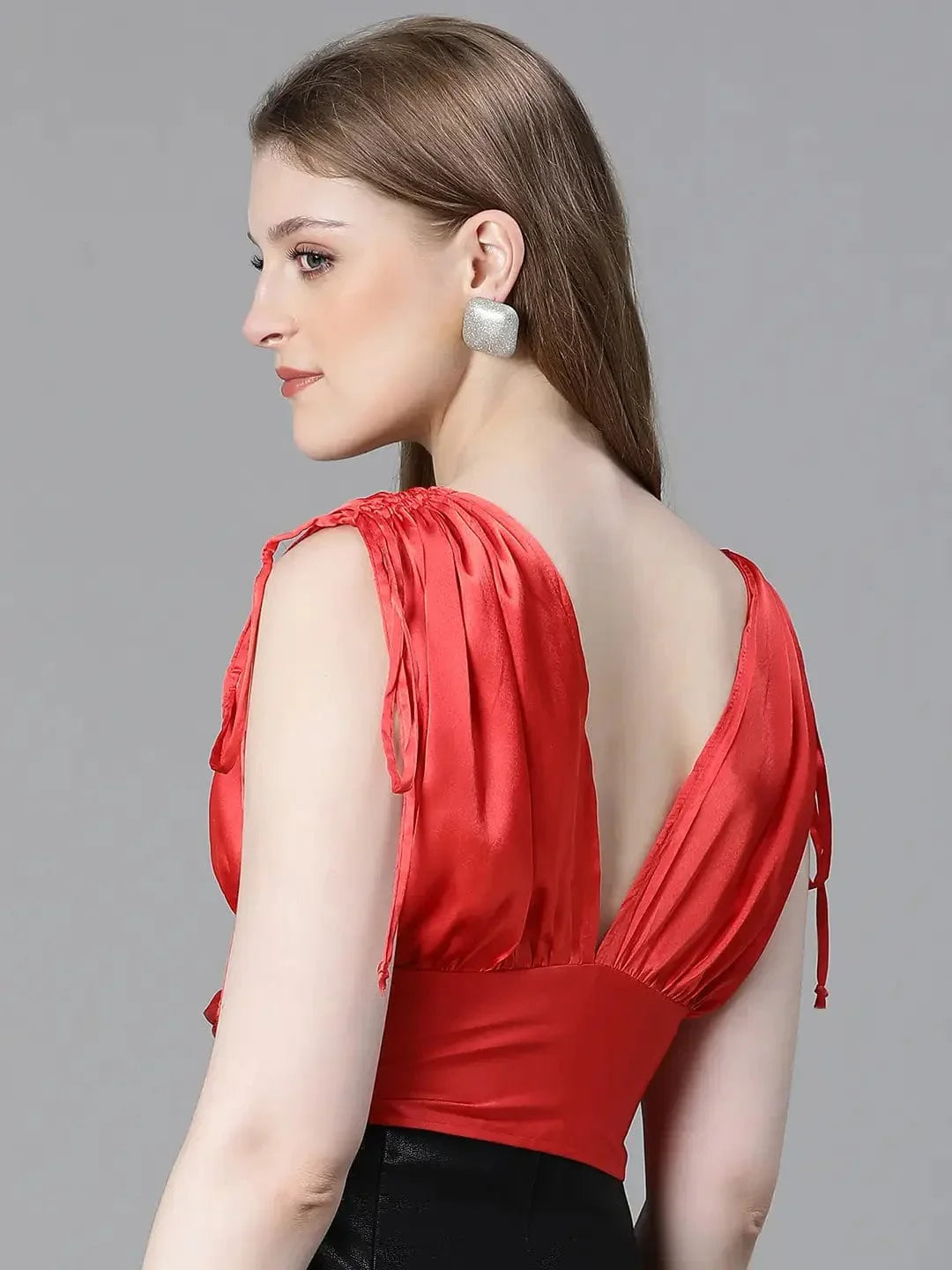 Women's Red Crop Top