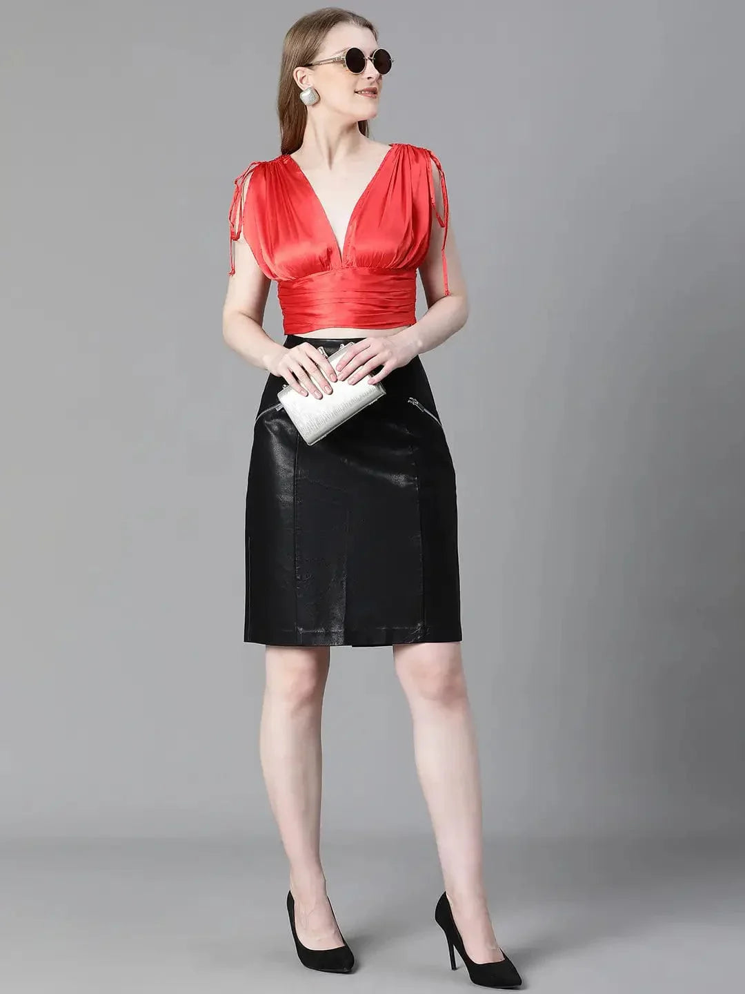 Women's Red Crop Top