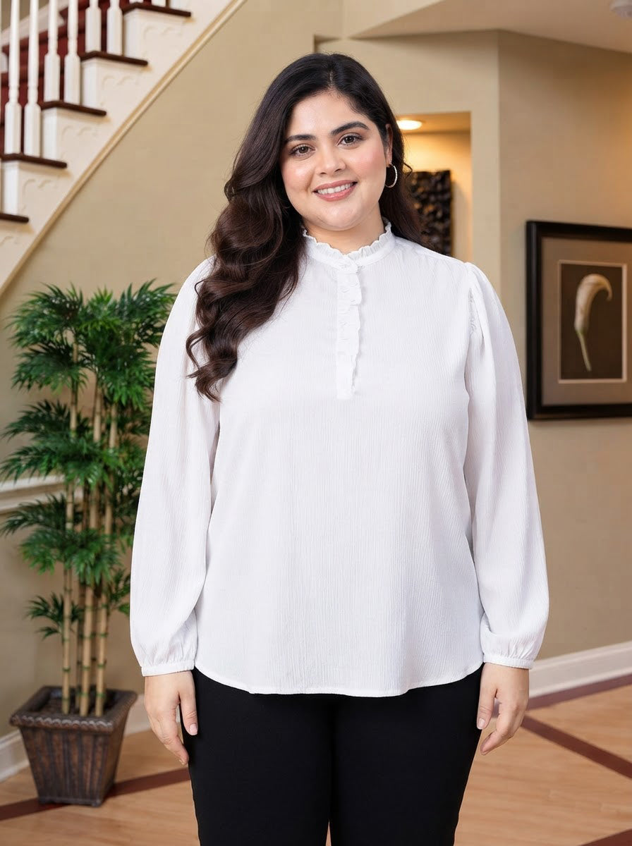 Plus Size White Top