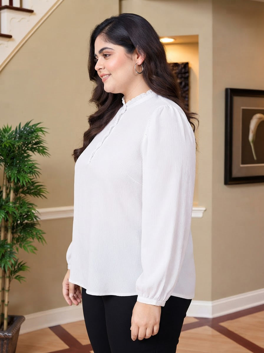 Plus Size White Top