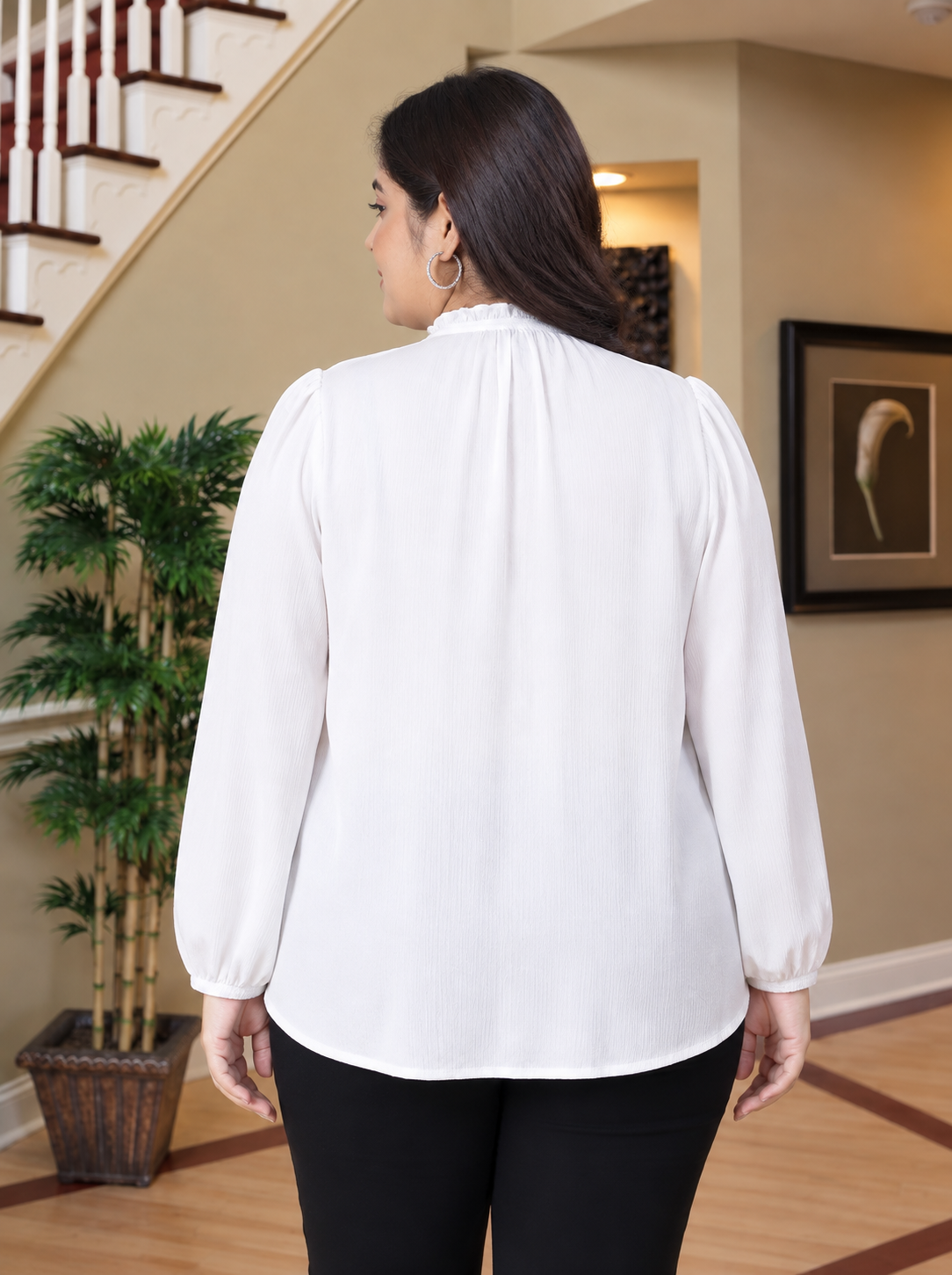 Plus Size White Top