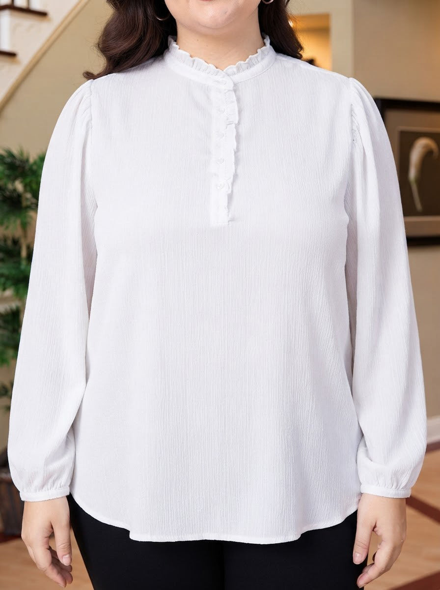Plus Size White Top