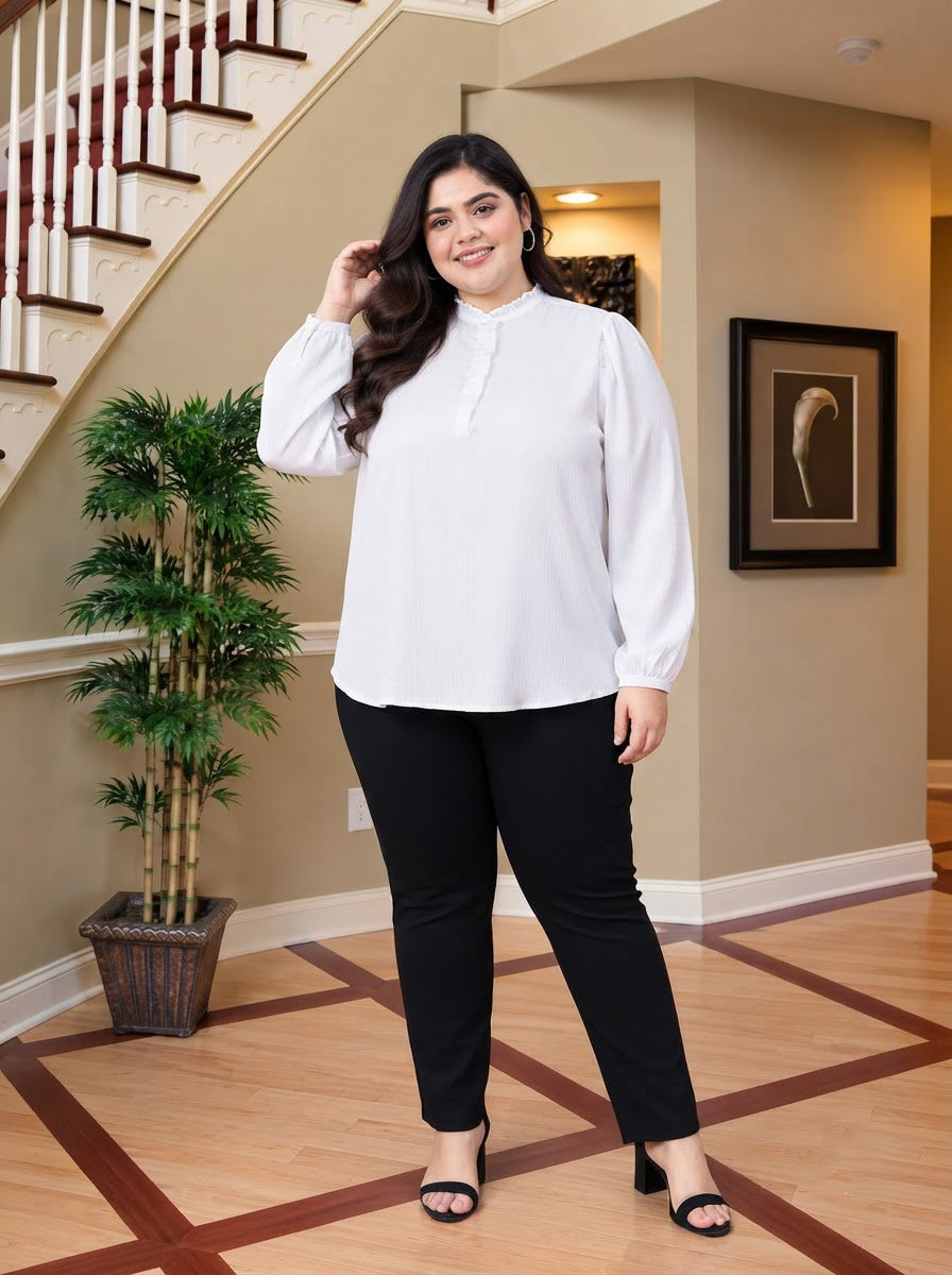 Plus Size White Top