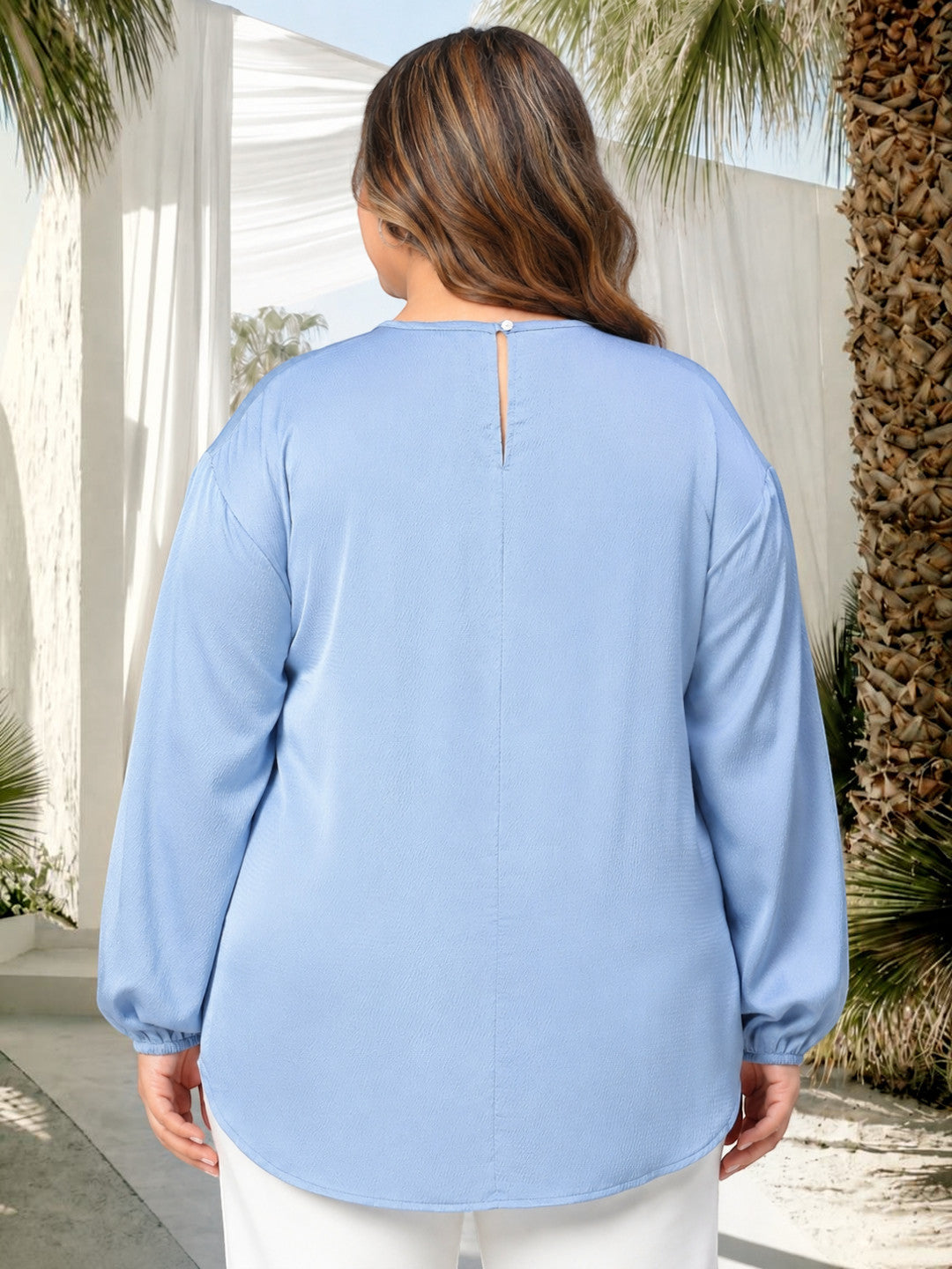 Plus Size Blue Top