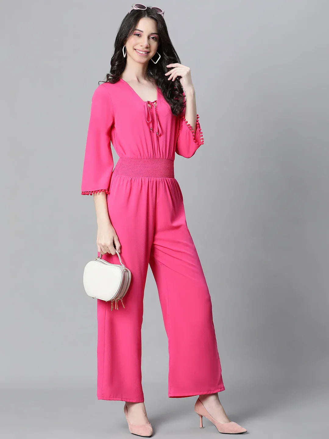 Women Fuchsia Playsuit