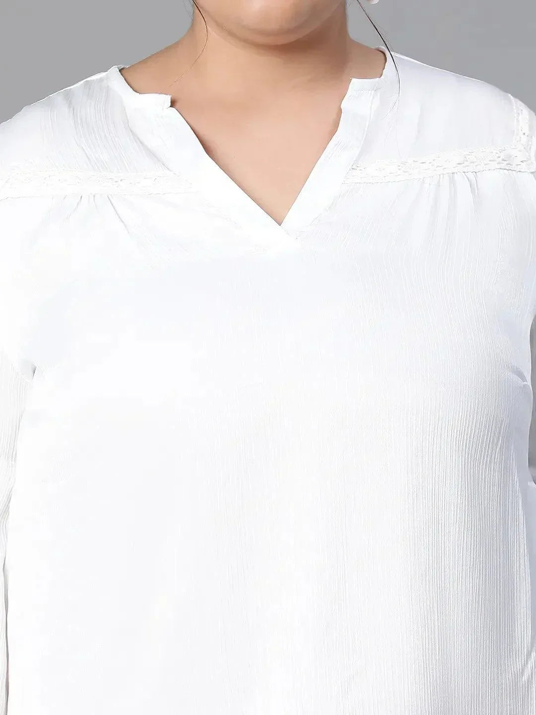 Plus Size White Top