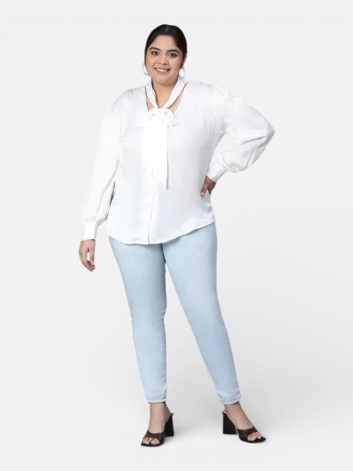 Plus Size White Top