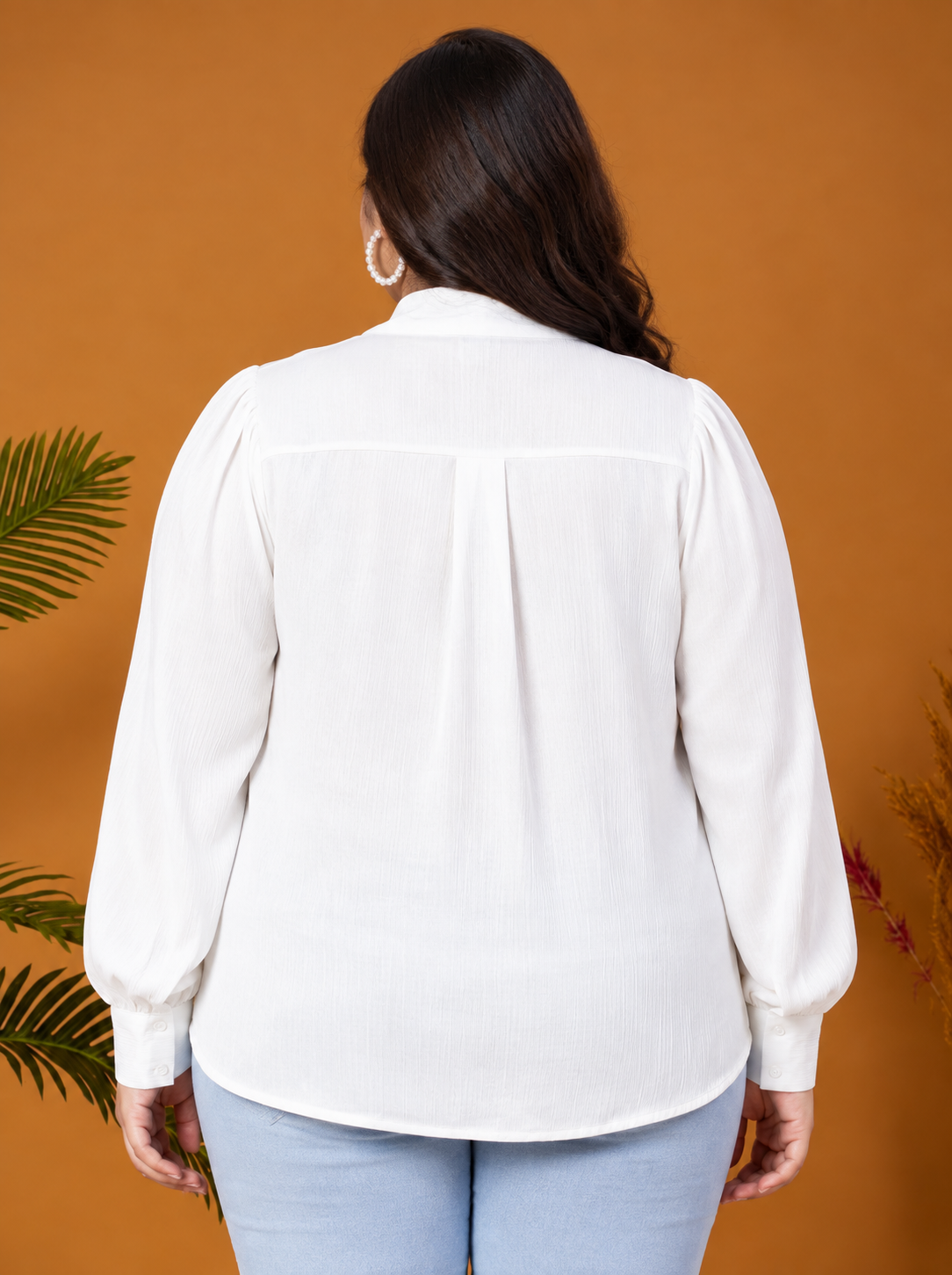Plus Size White Top