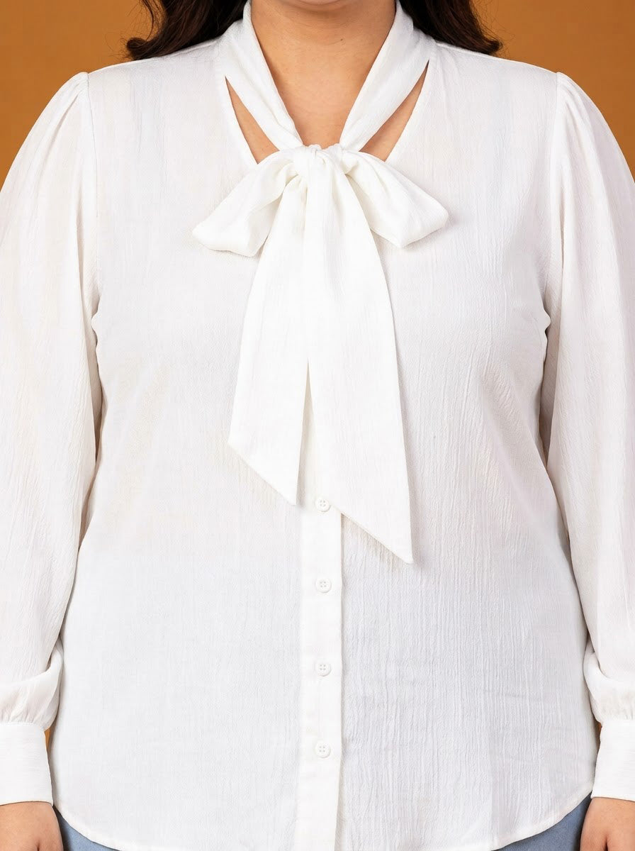 Plus Size White Top