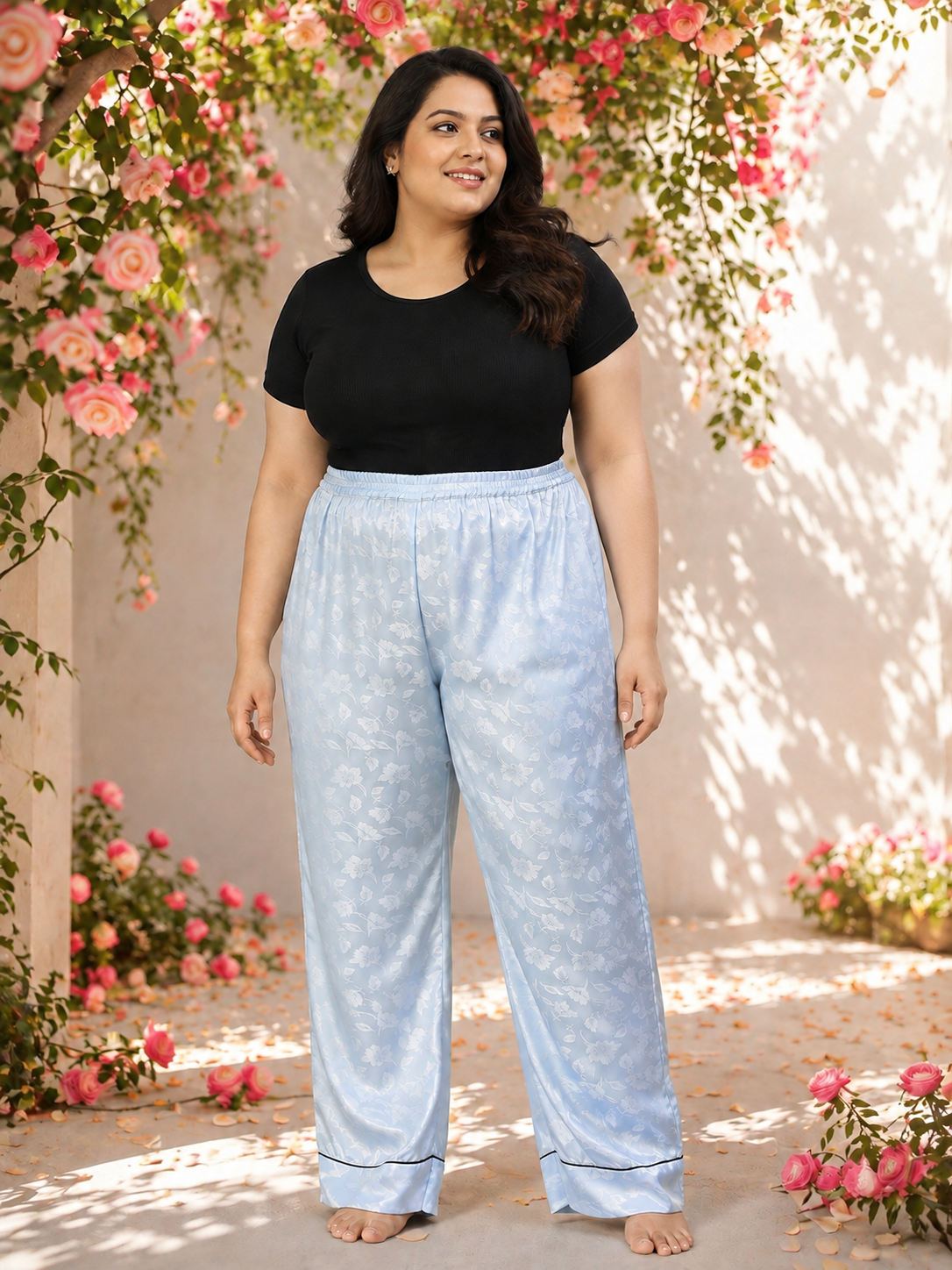 Plus Size Blue Nightwear Pajama