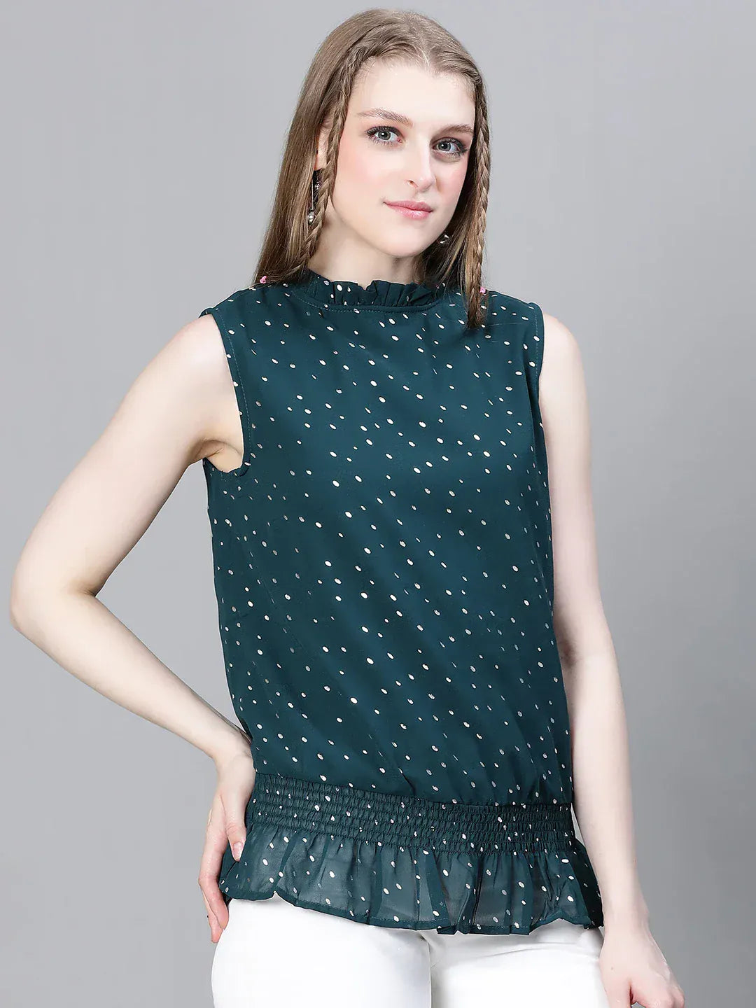 Women Green Top