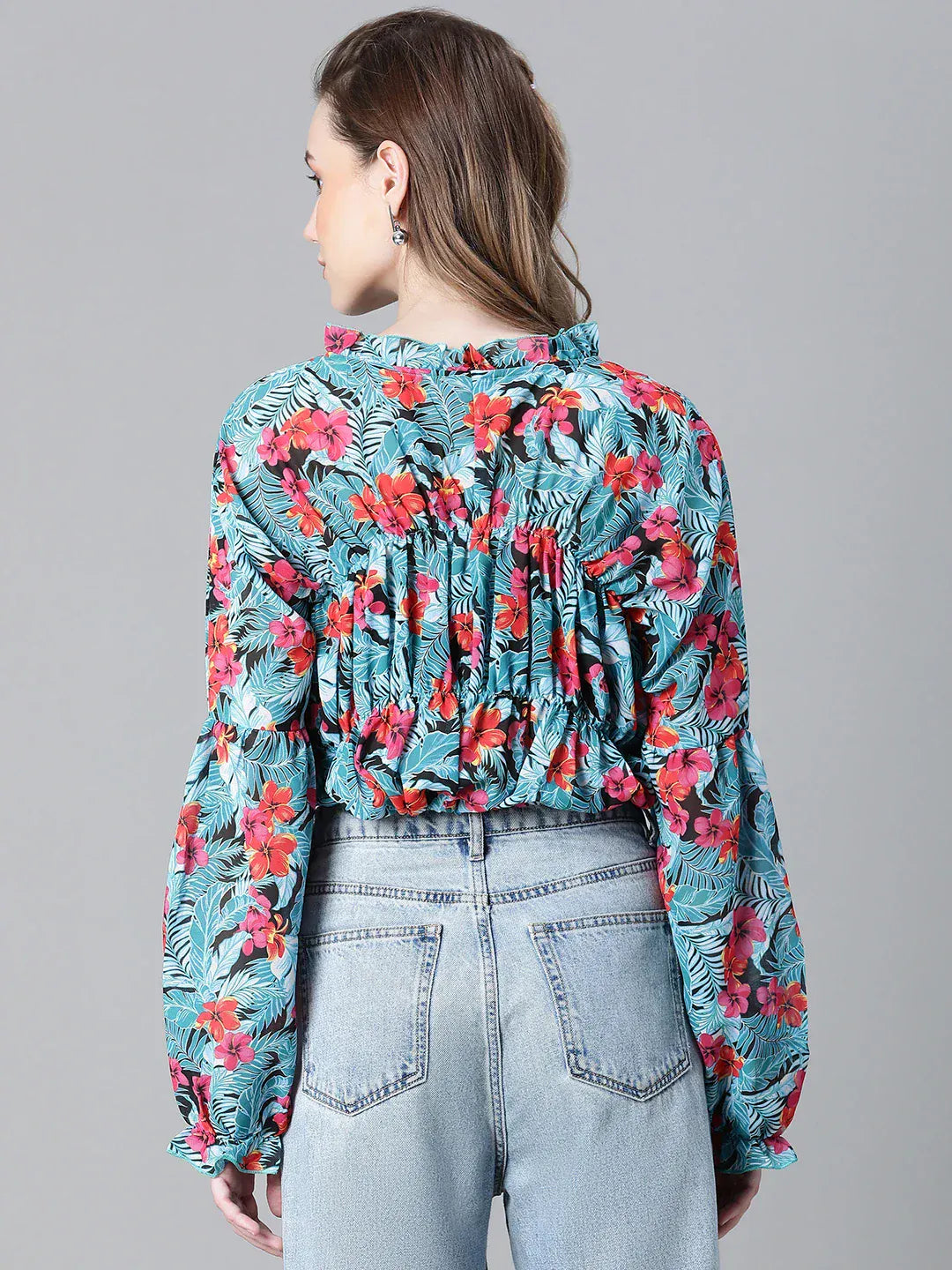 Multicolor Floral Print Top