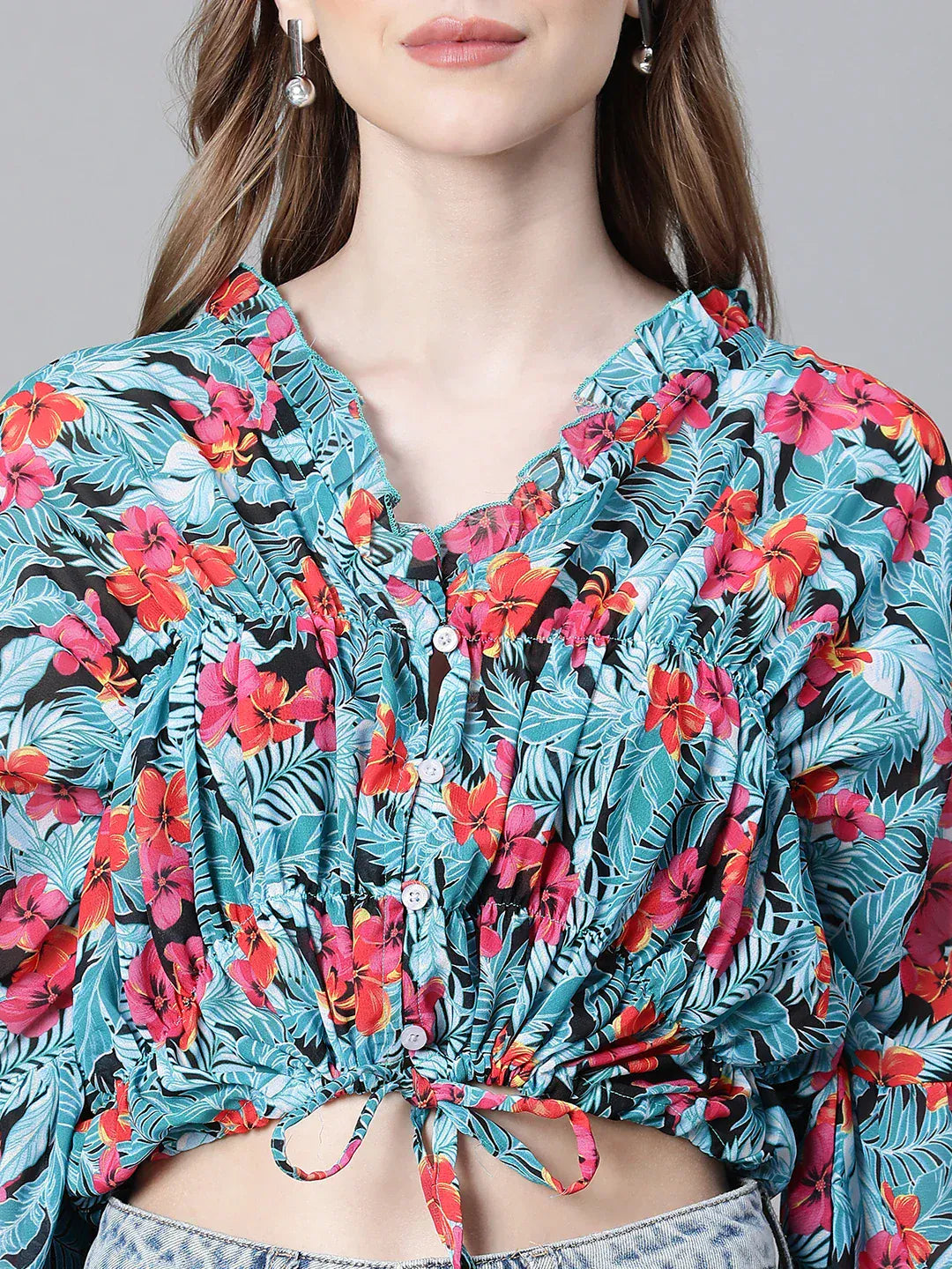 Multicolor Floral Print Top