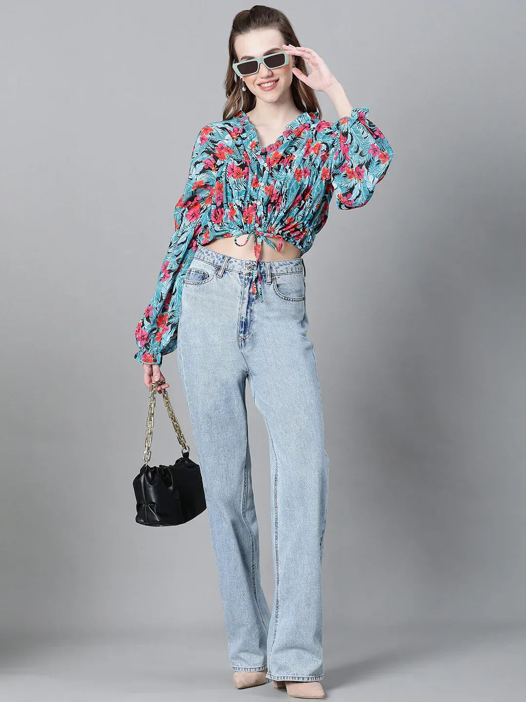 Multicolor Floral Print Top