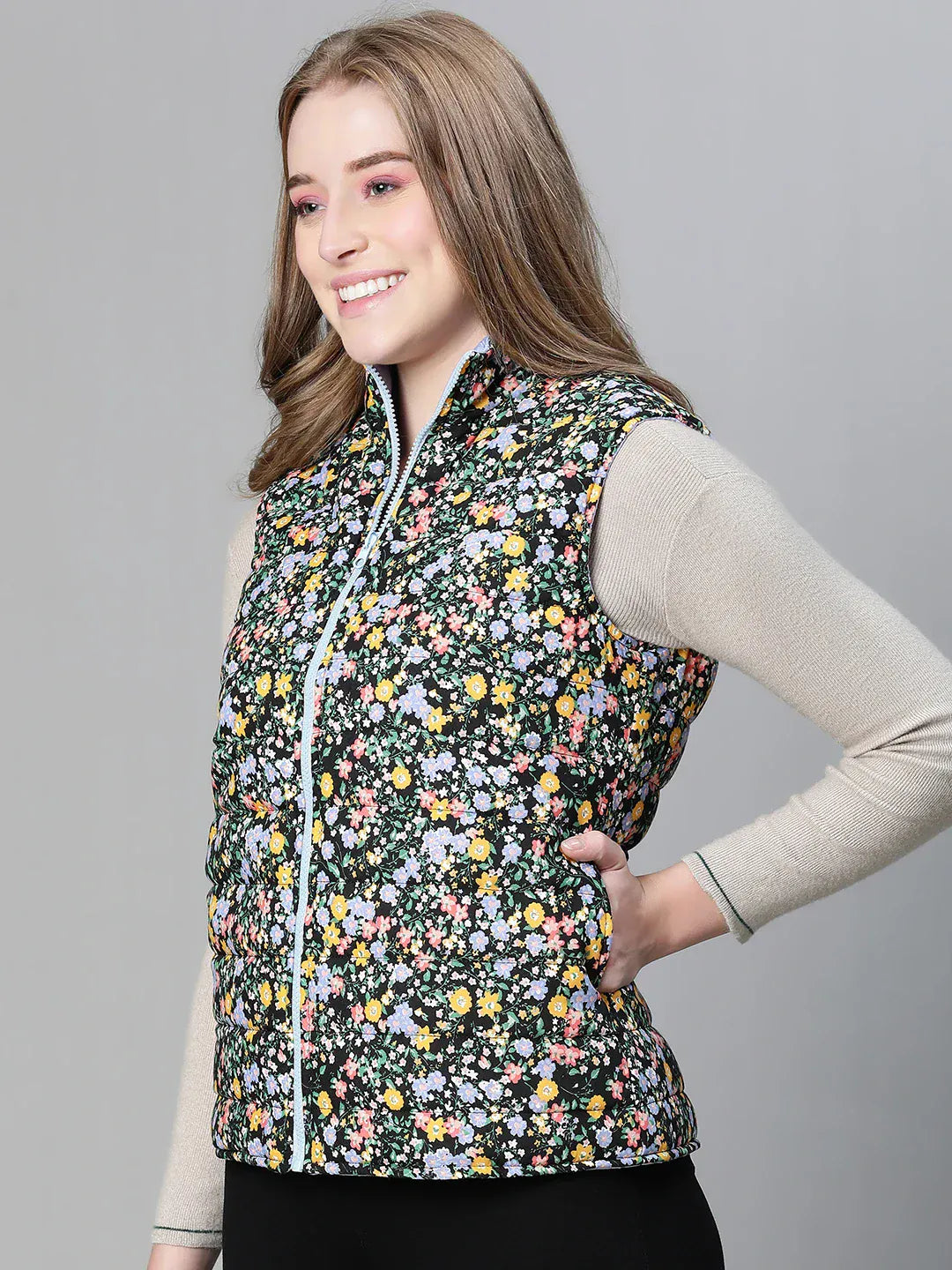 sorcerous-multicolor-floral-print-zip-lined-sleevless-women-reversible-jacket