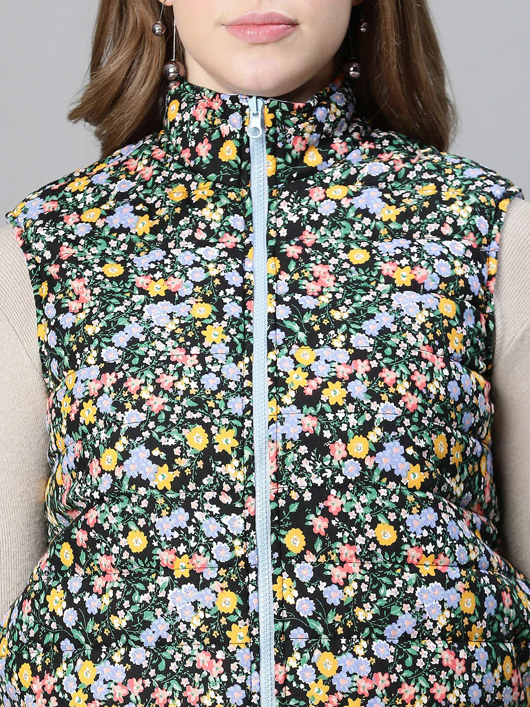 sorcerous-multicolor-floral-print-zip-lined-sleevless-women-reversible-jacket