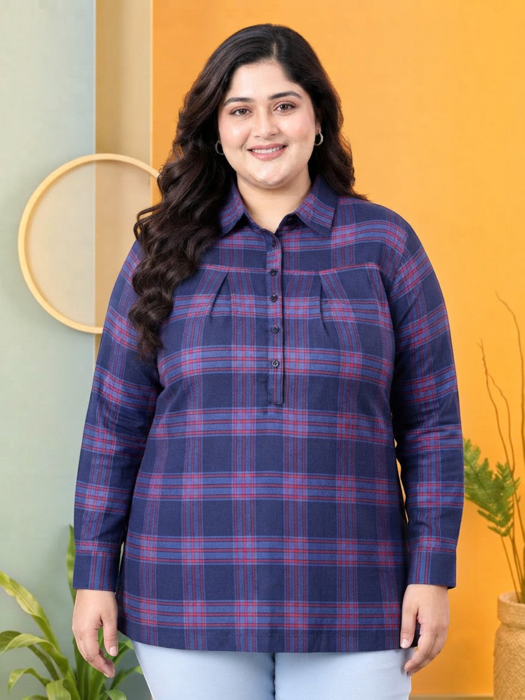 Plus Size Navy Top