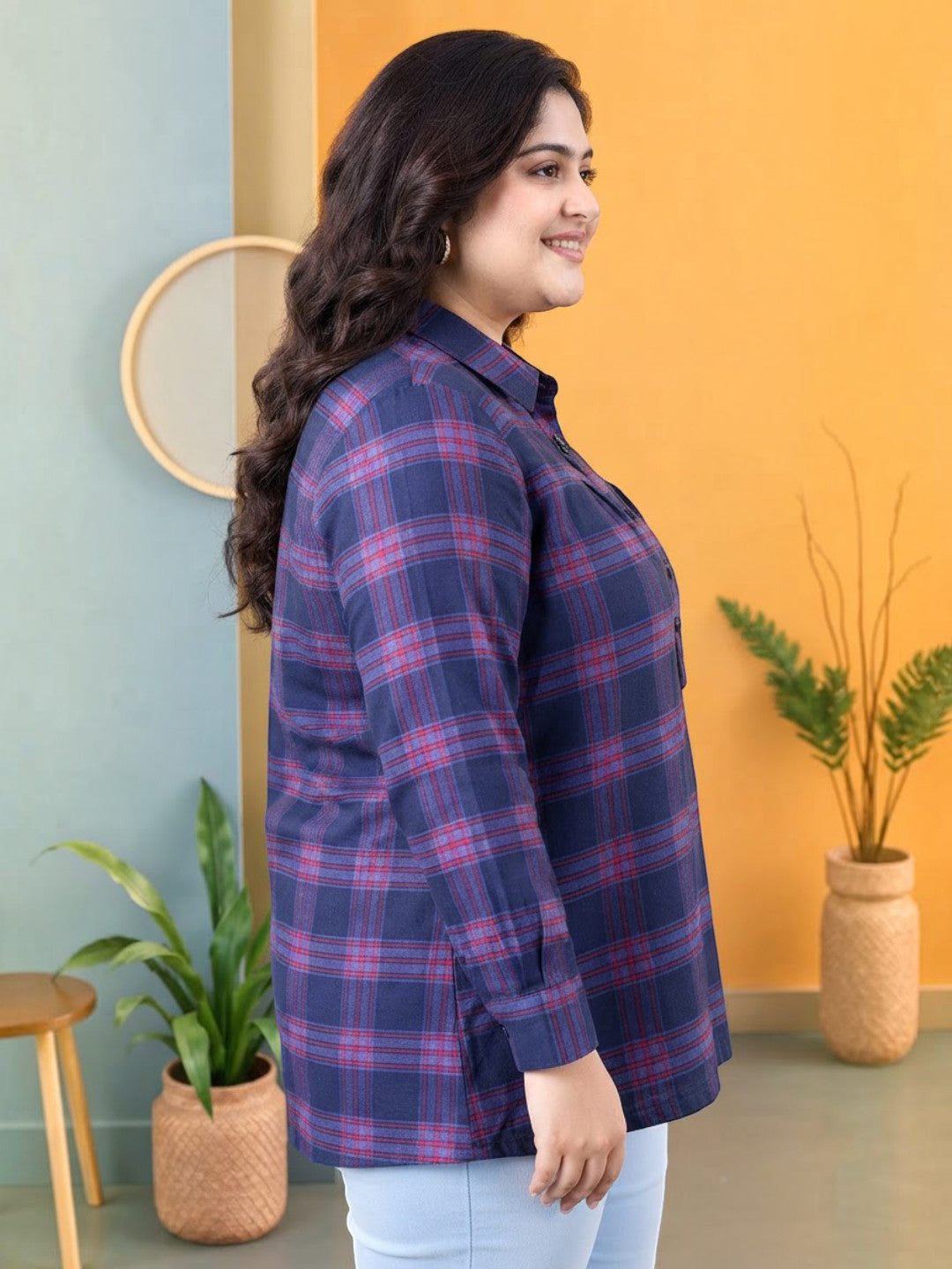 Plus Size Navy Top