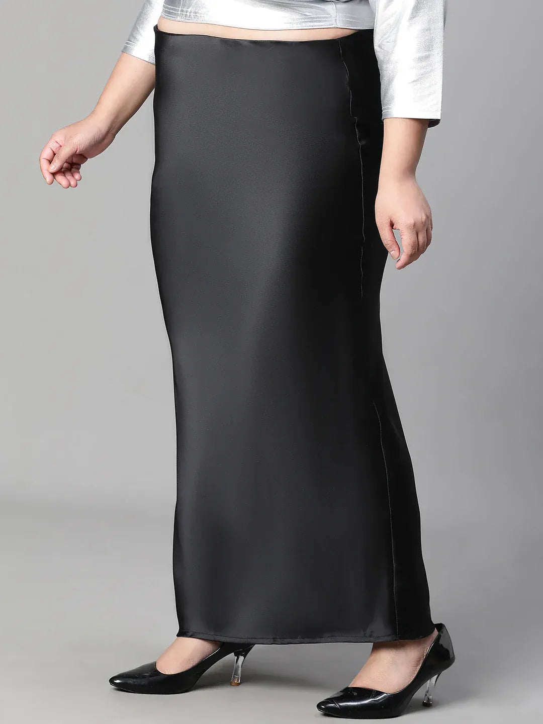 Plus Size Black Skirt