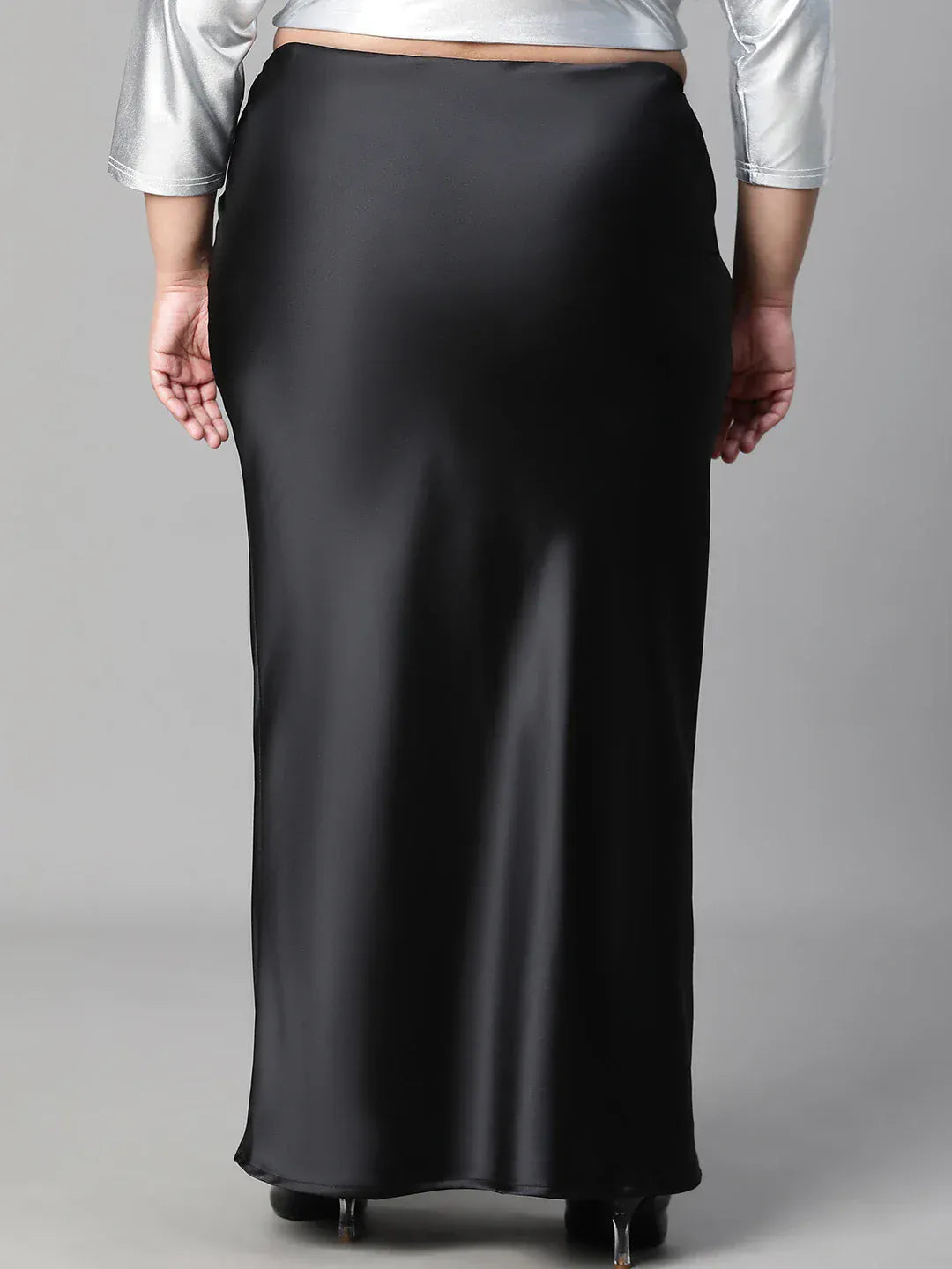 Plus Size Black Skirt