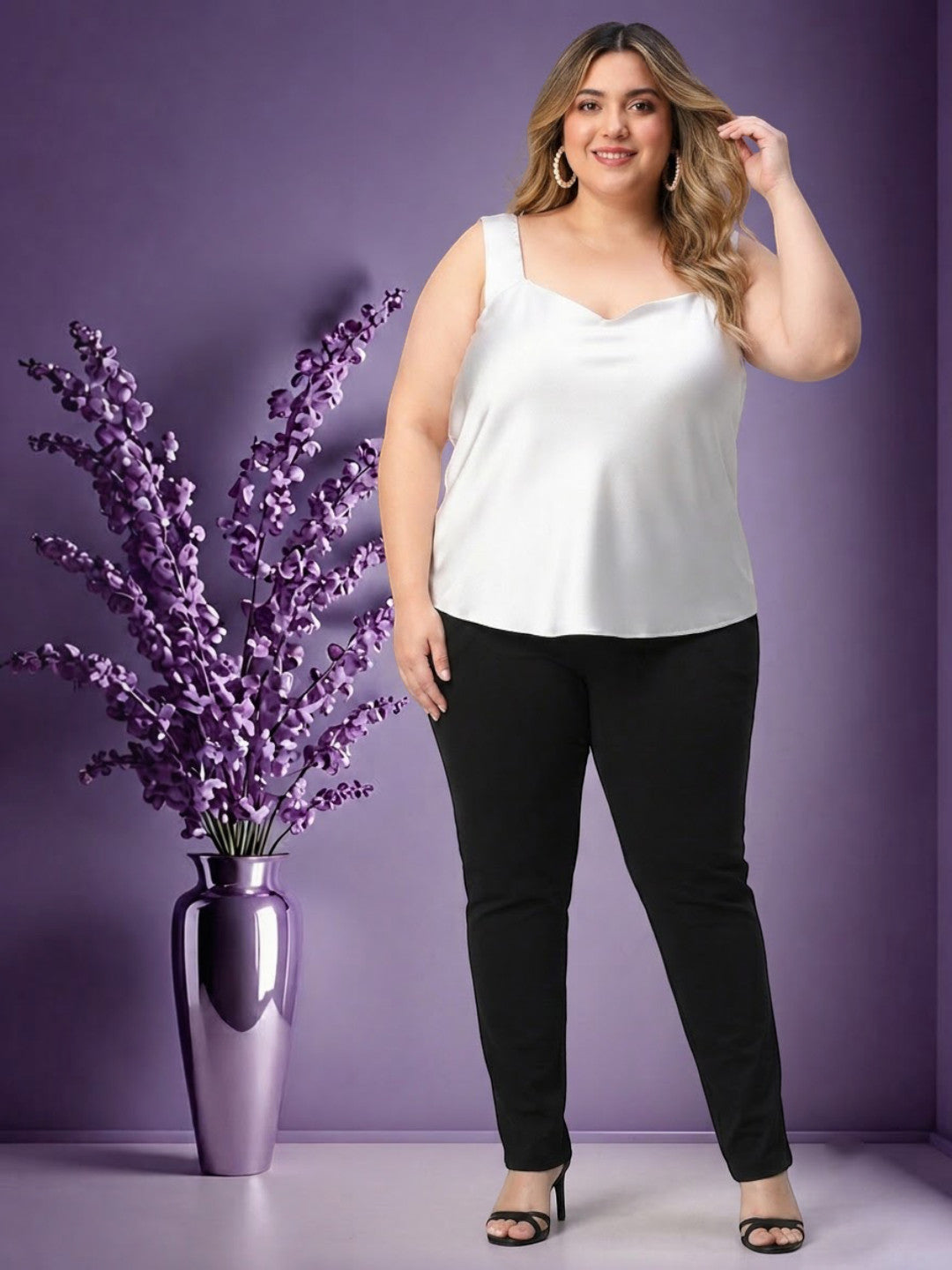 Plus Size Grey Top