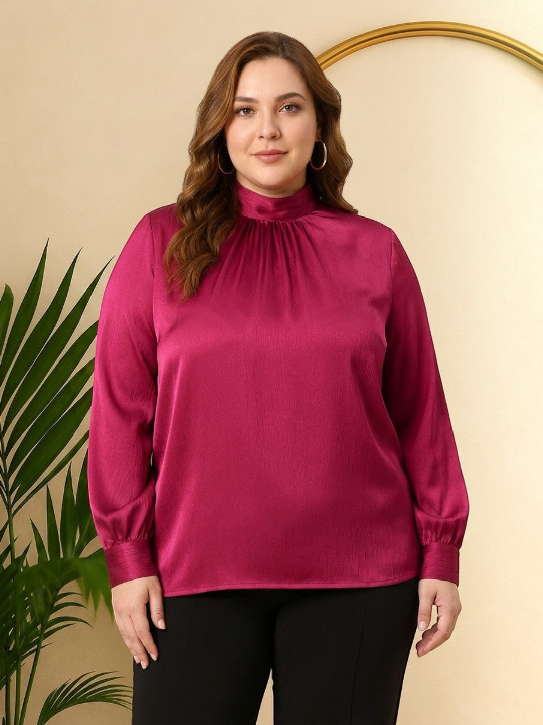 Plus Size Maroon Top