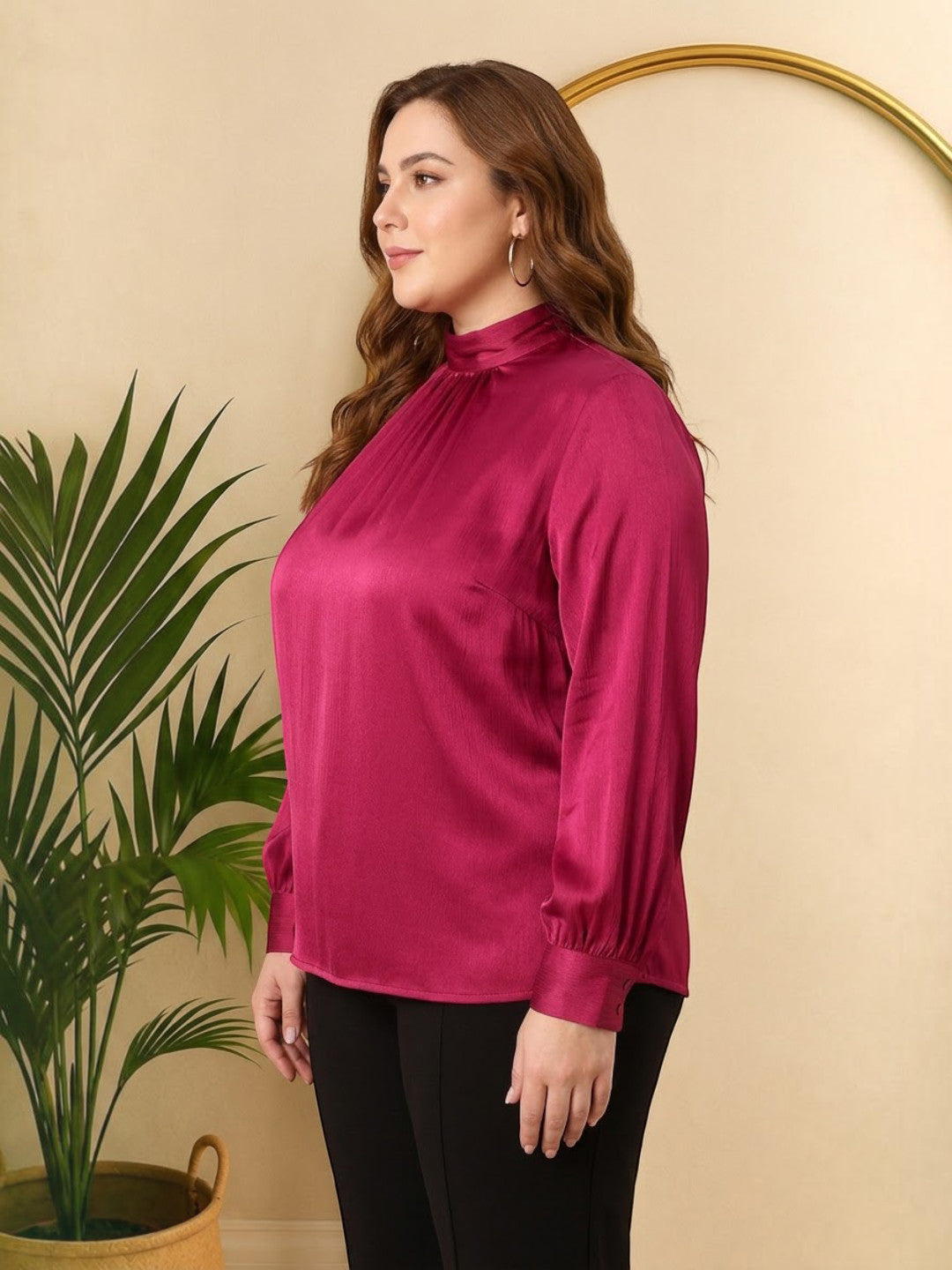 Plus Size Maroon Top