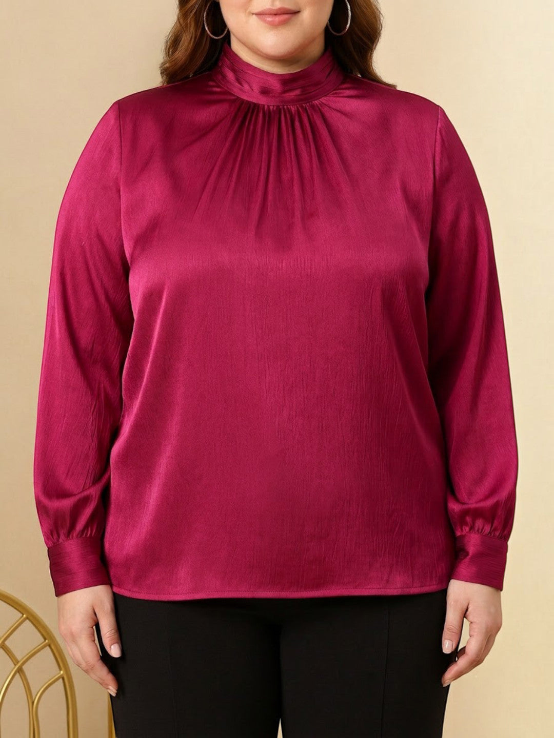 Plus Size Maroon Top