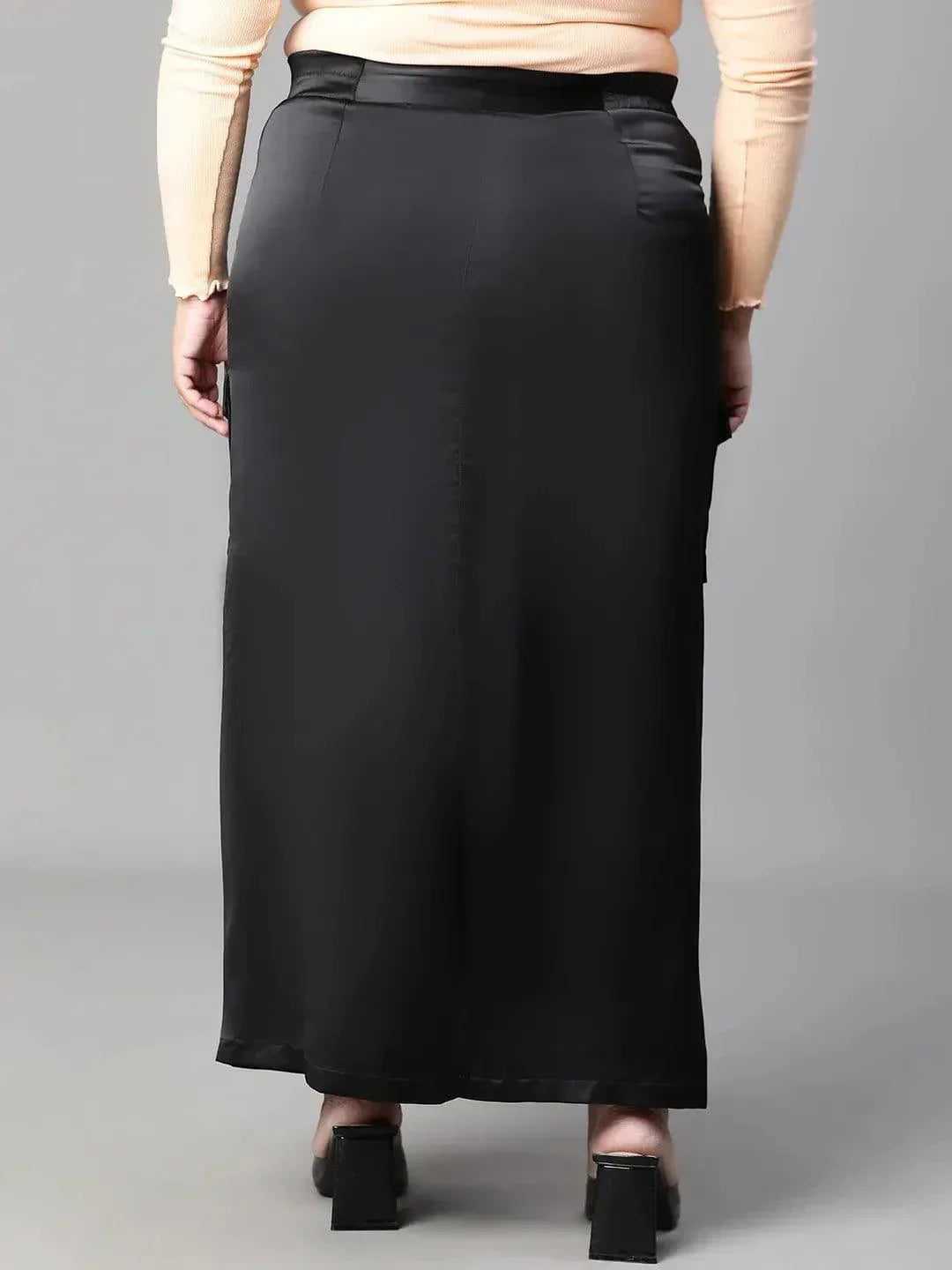Plus Size Black Skirt