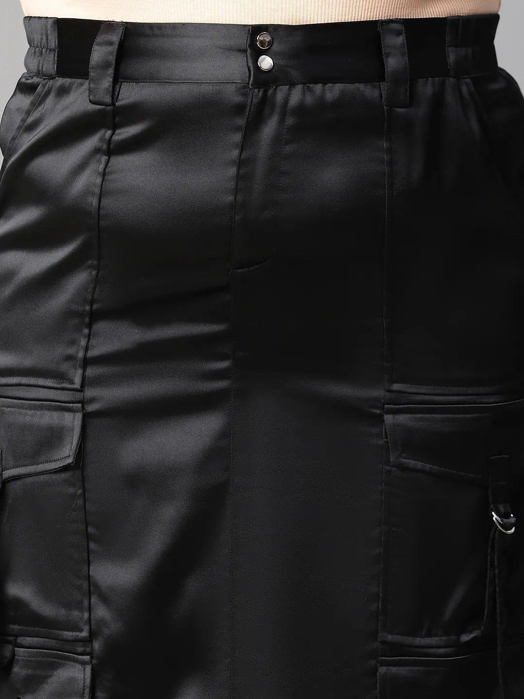 Plus Size Black Skirt