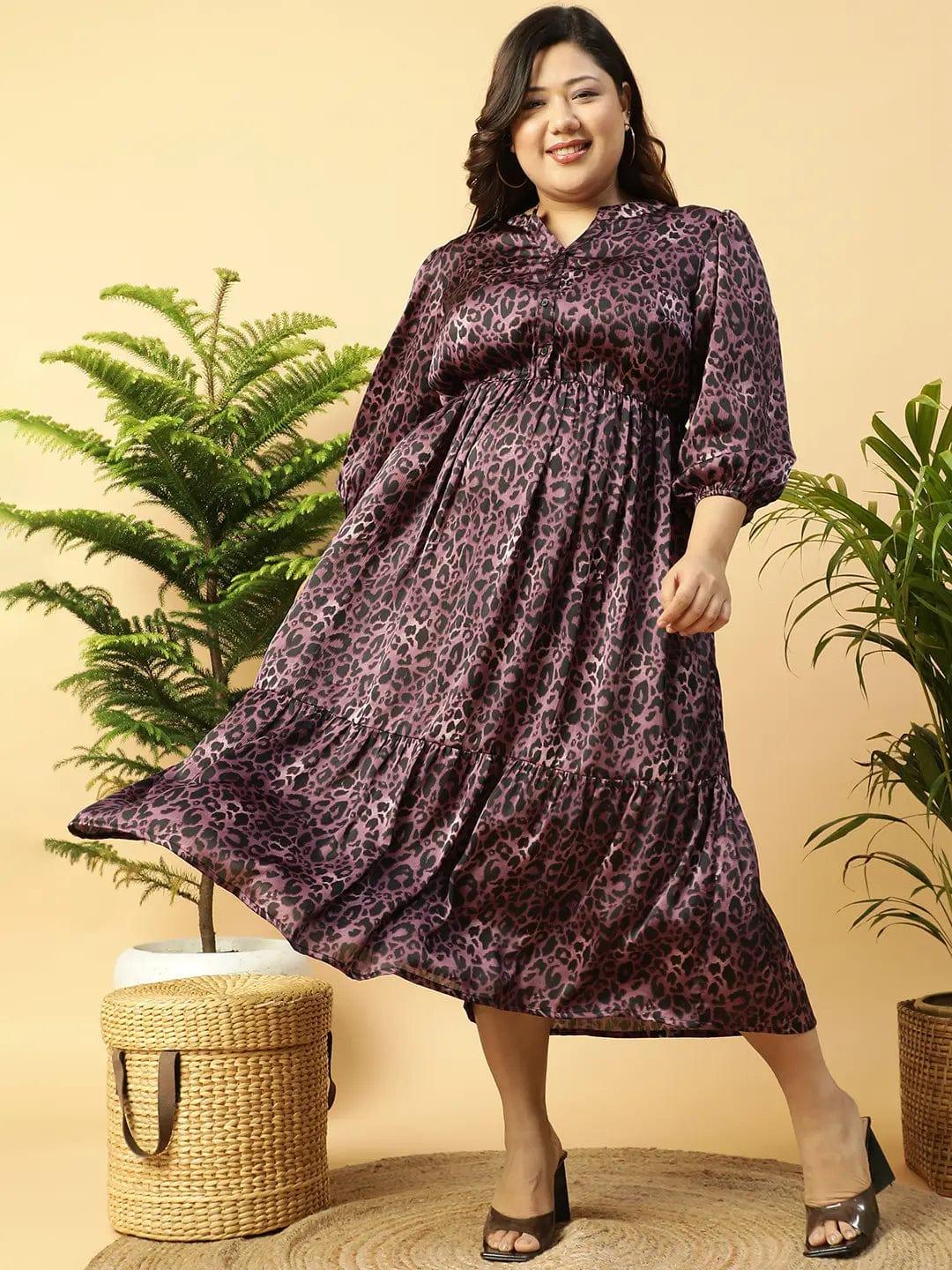 fabulous-purple-animal-satin-dress
