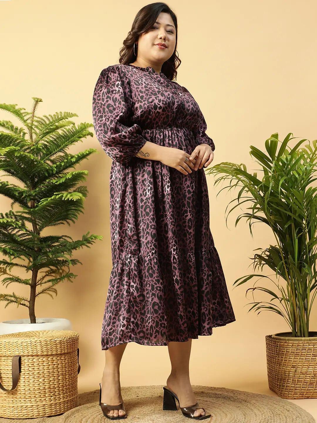 fabulous-purple-animal-satin-dress