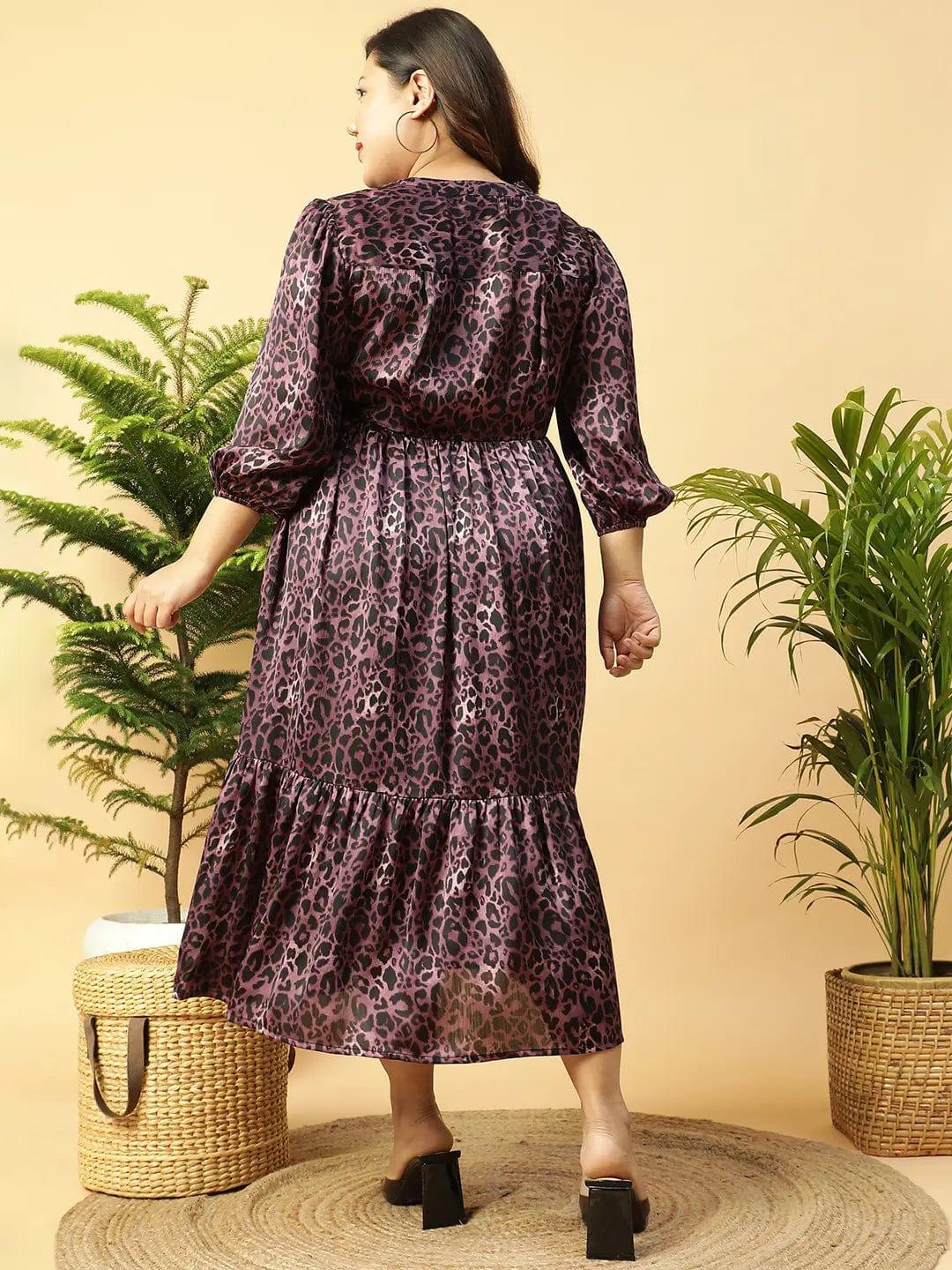 fabulous-purple-animal-satin-dress