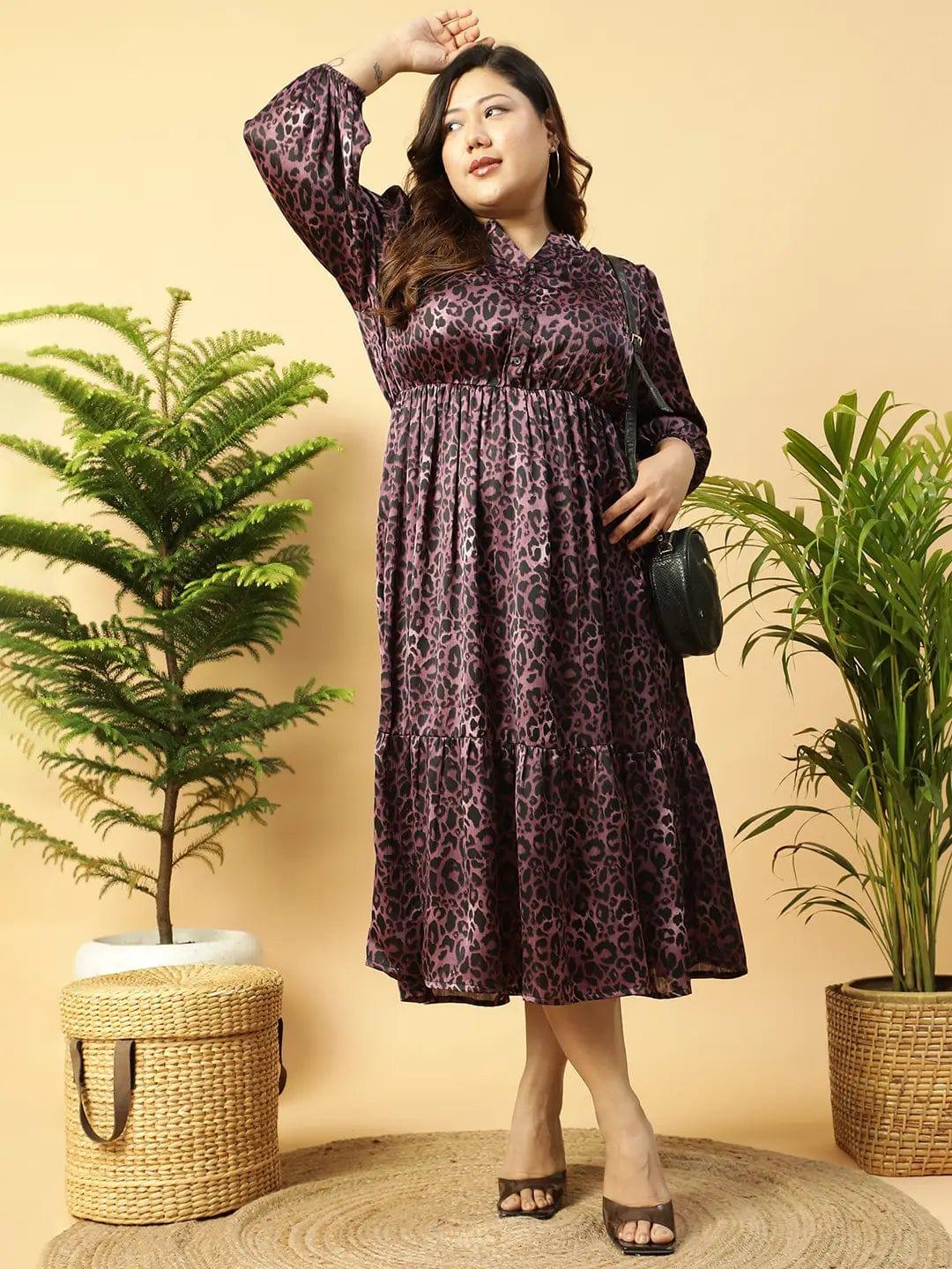 fabulous-purple-animal-satin-dress