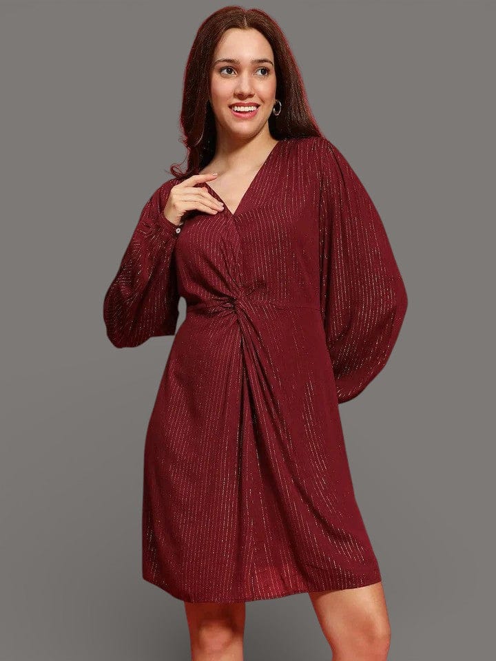 Women Maroon Dress