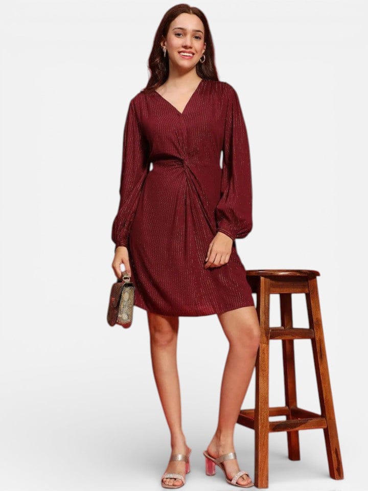 Women Maroon Dress