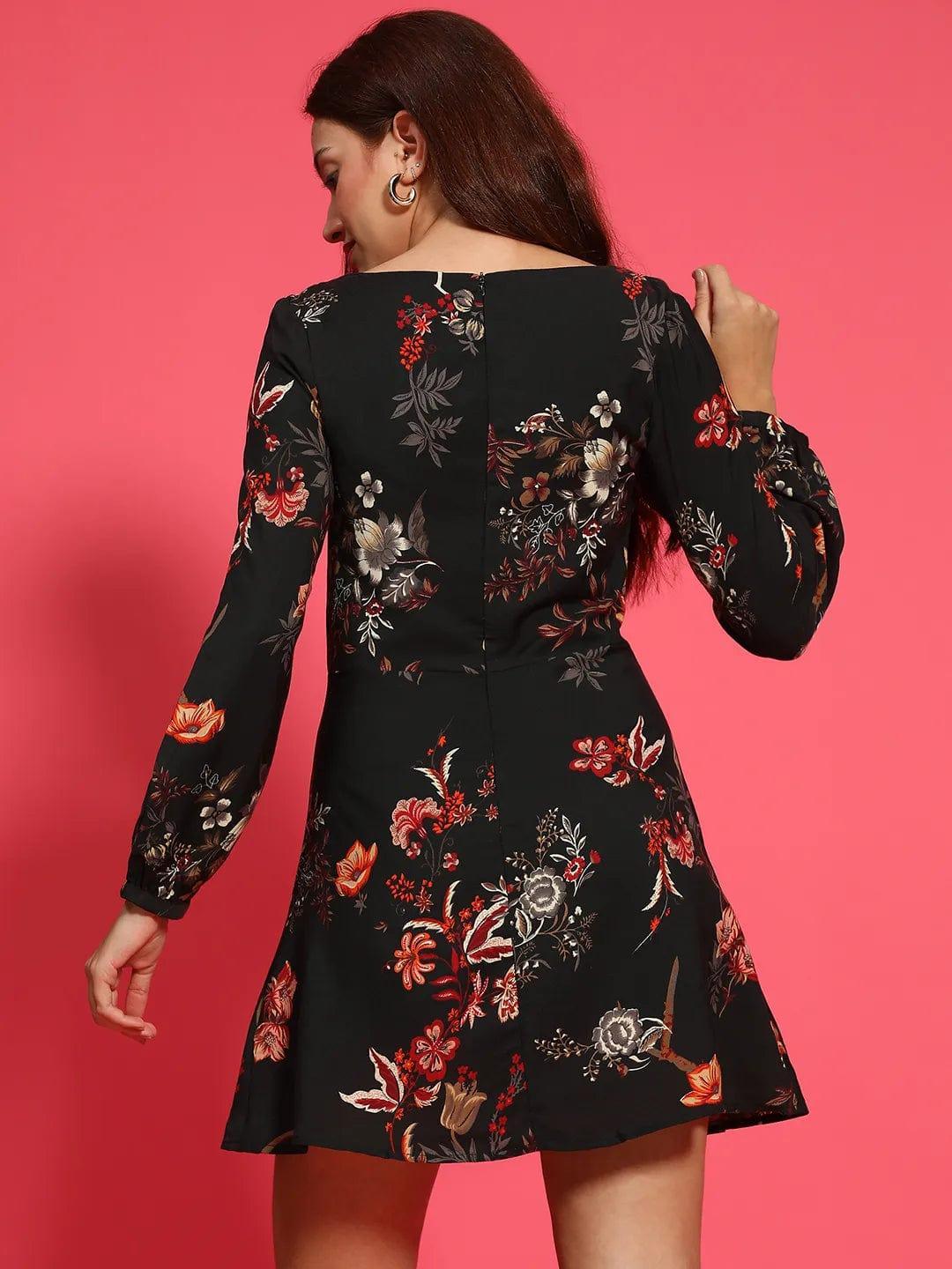 Black Floral Dress