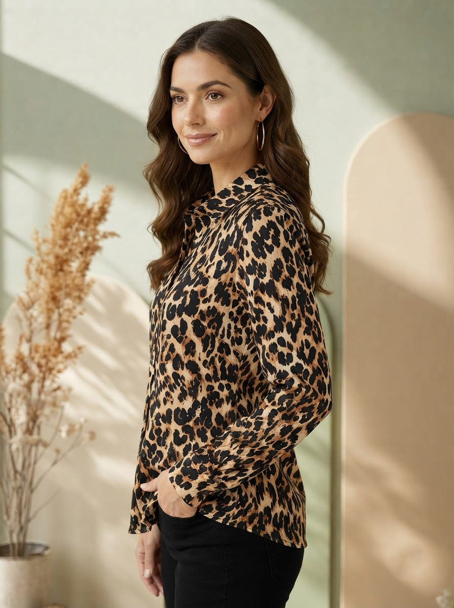 Multicolor Animal Print Shirt